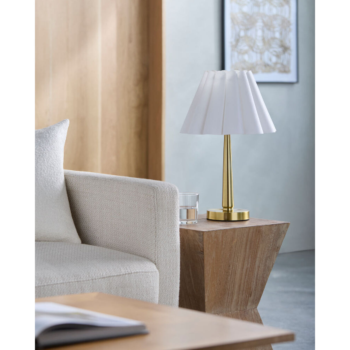 Modern European furniture - Iron Base Linen Table Lamp - www.oroa.com | Oroa.com