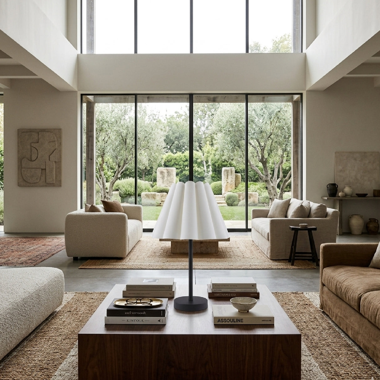 Modern European furniture - Iron Base Linen Table Lamp - www.oroa.com | Oroa.com