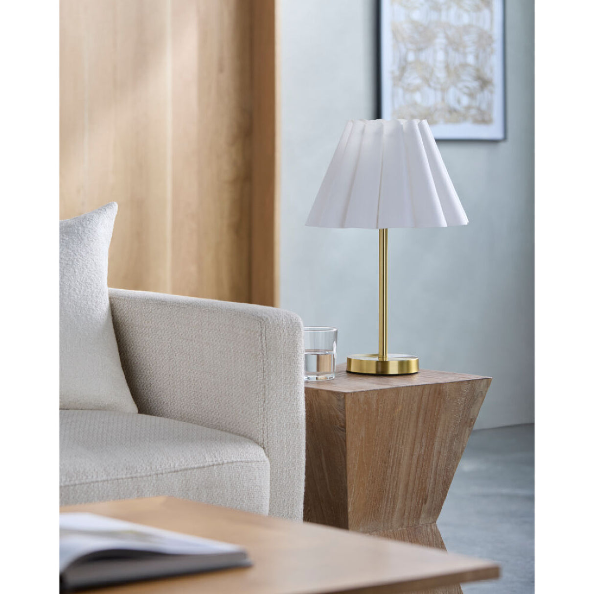 Modern European furniture - Iron Base Linen Table Lamp - www.oroa.com | Oroa.com