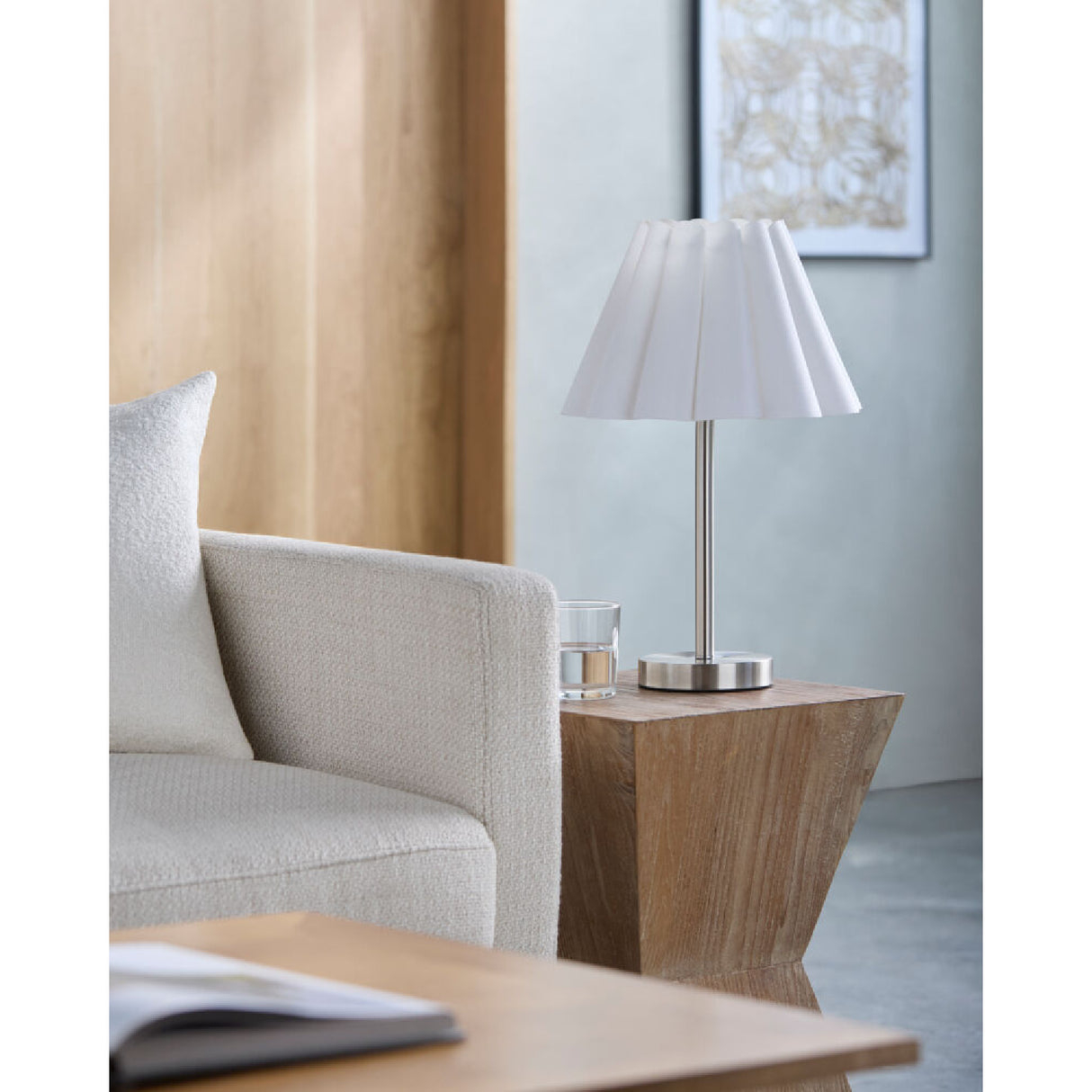 Modern European furniture - Iron Base Linen Table Lamp - www.oroa.com | Oroa.com