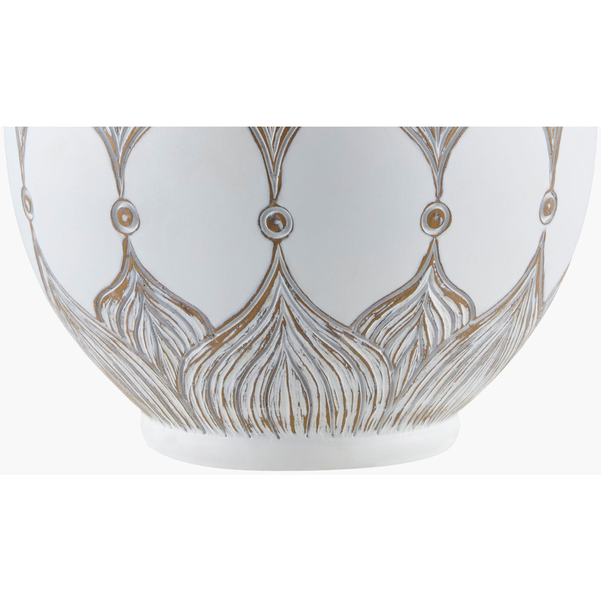 Modern European furniture - White Painted Accent Table Lamp - www.oroa.com | Oroa.com