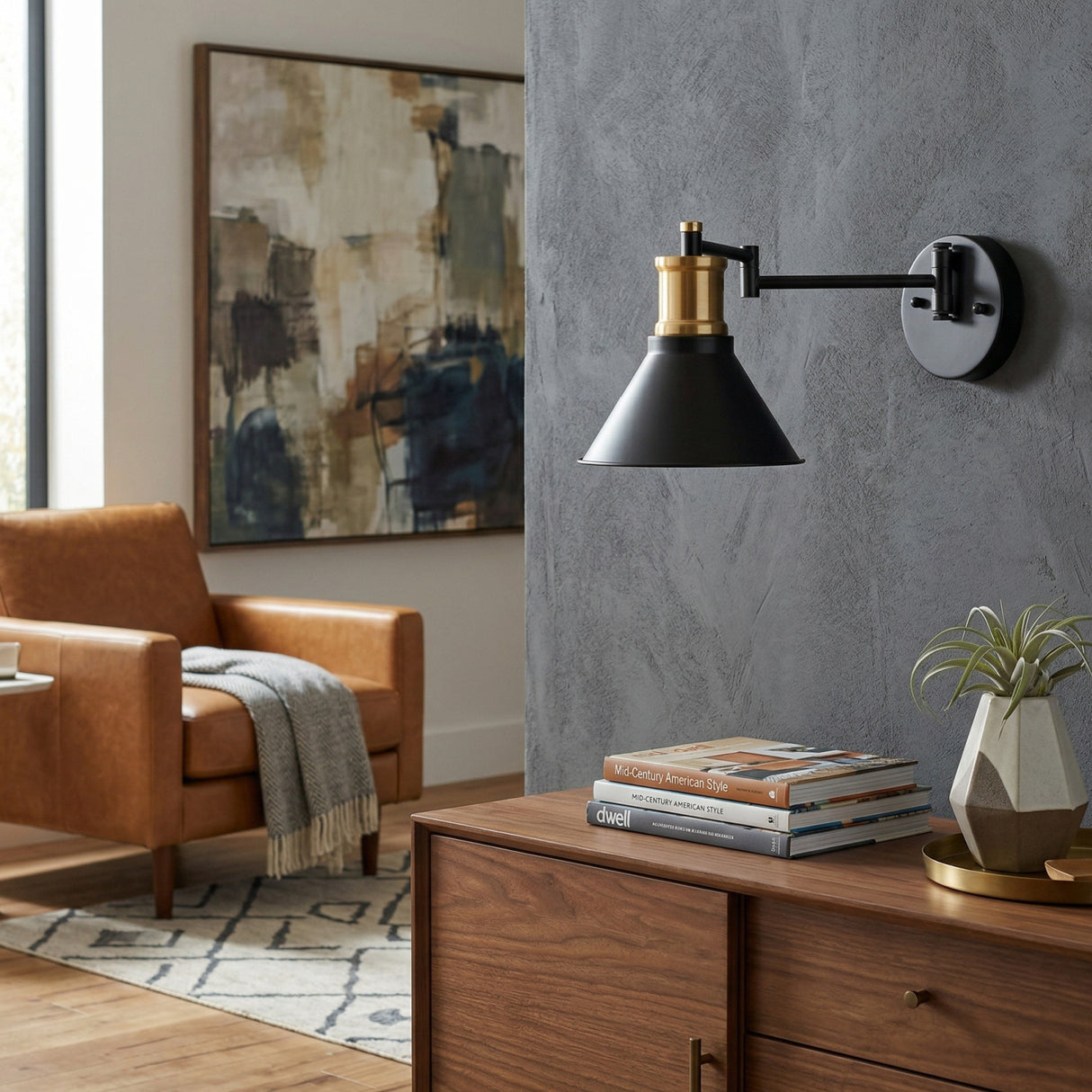 Modern European furniture - Black Metal Conical Wall Lamp - www.oroa.com | Oroa.com
