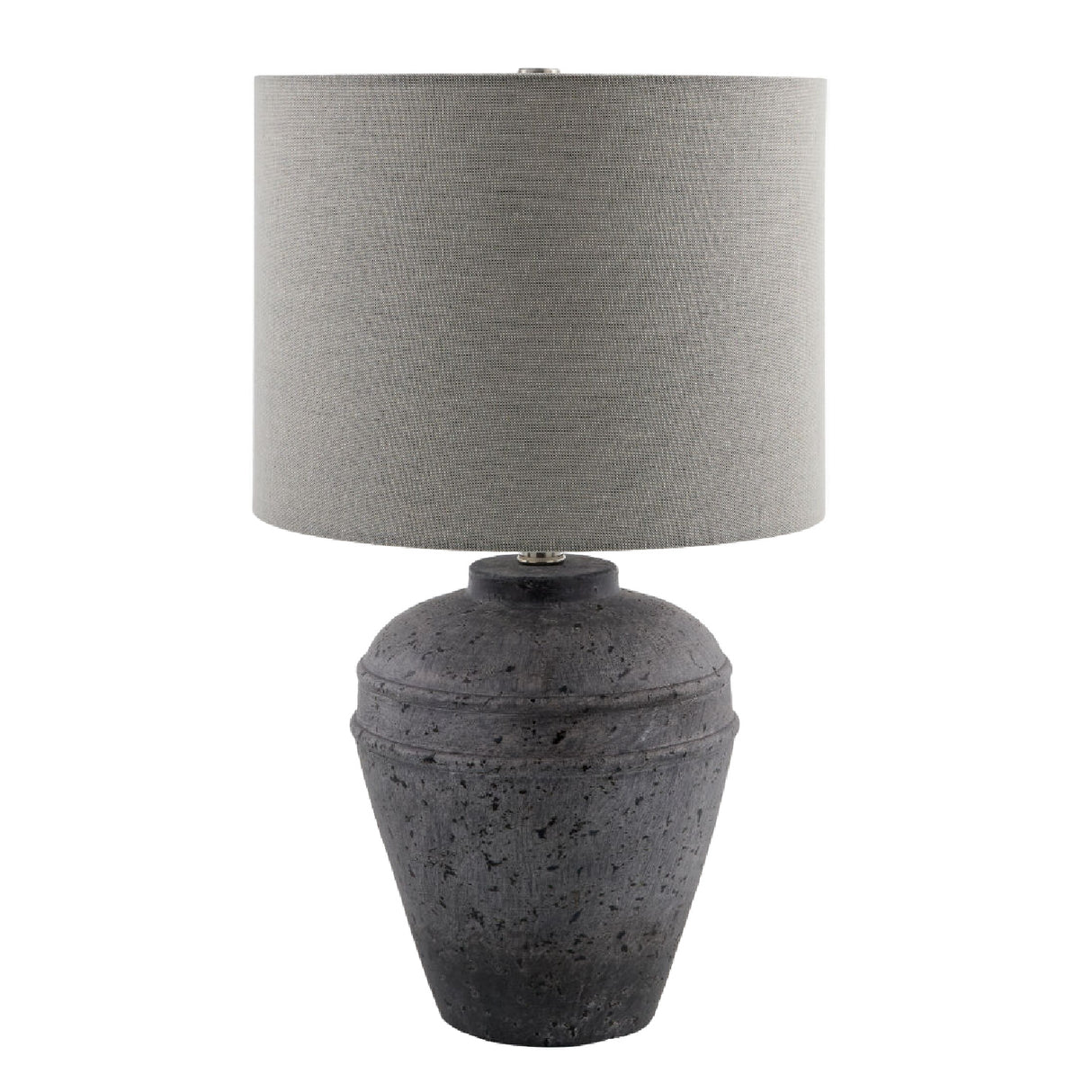 Modern European furniture - Gray Cement Accent Table Lamp - www.oroa.com | Oroa.com