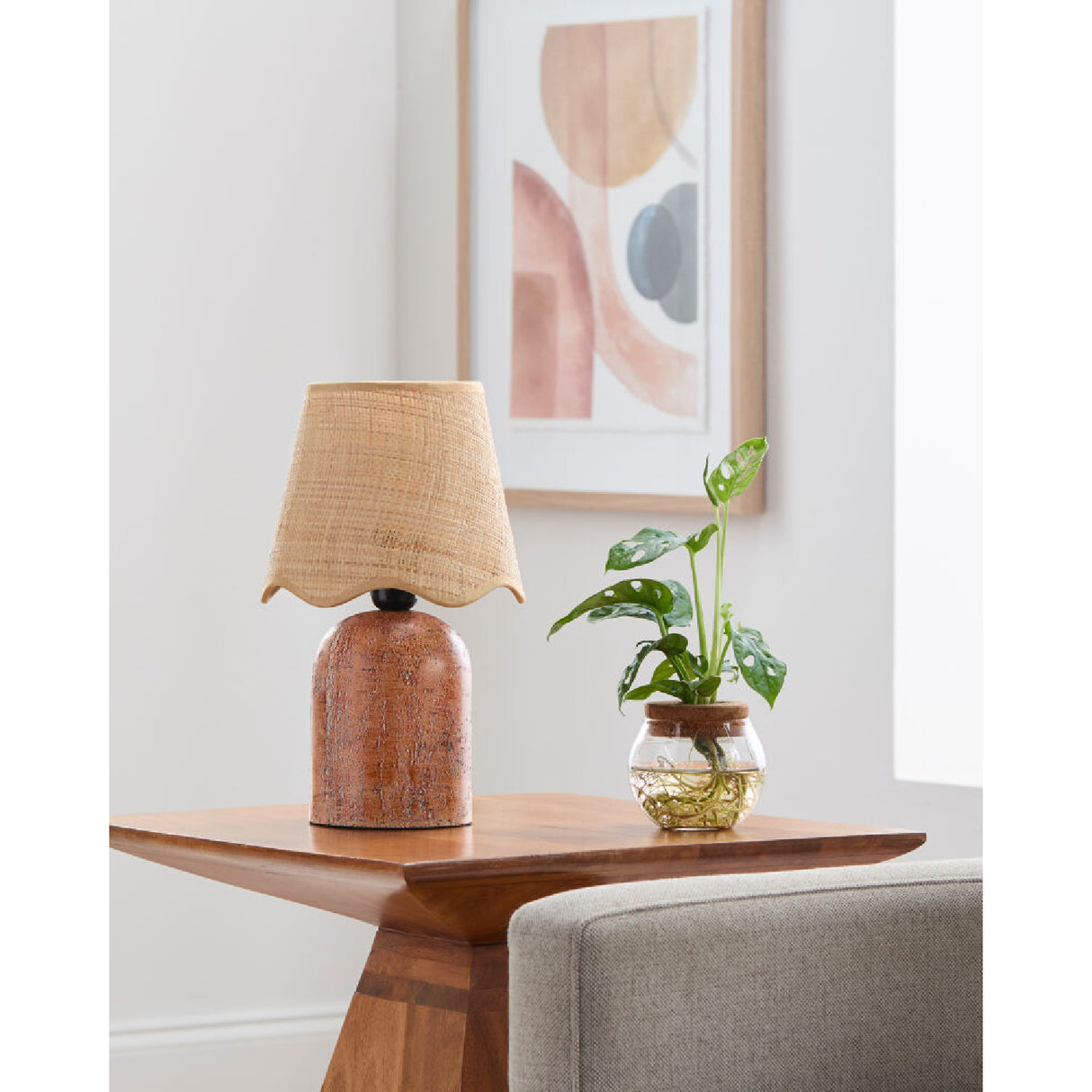 Modern European furniture - Organic Textured Base Table Lamp - www.oroa.com | Oroa.com