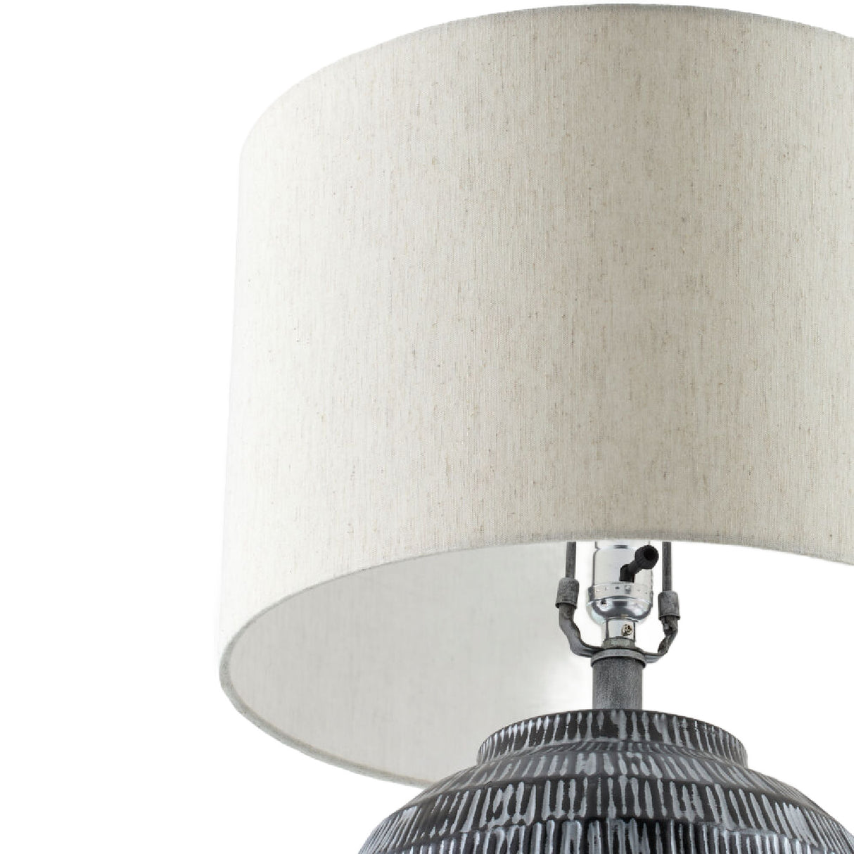 Modern European furniture - Antiqued Black Accent Table Lamp - www.oroa.com | Oroa.com