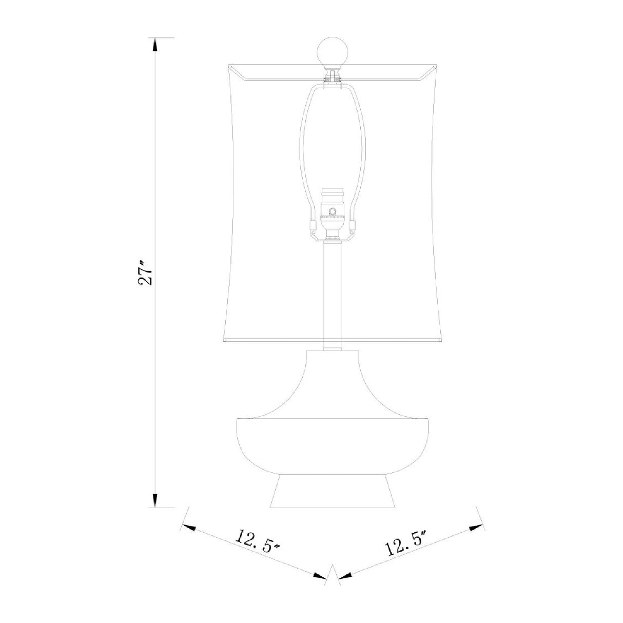 Modern European furniture - Turquoise Base Accent Table Lamp - www.oroa.com | Oroa.com
