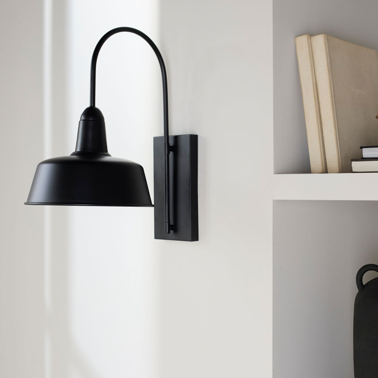 Modern European furniture - Black Metal Wall Lamp - www.oroa.com | Oroa.com