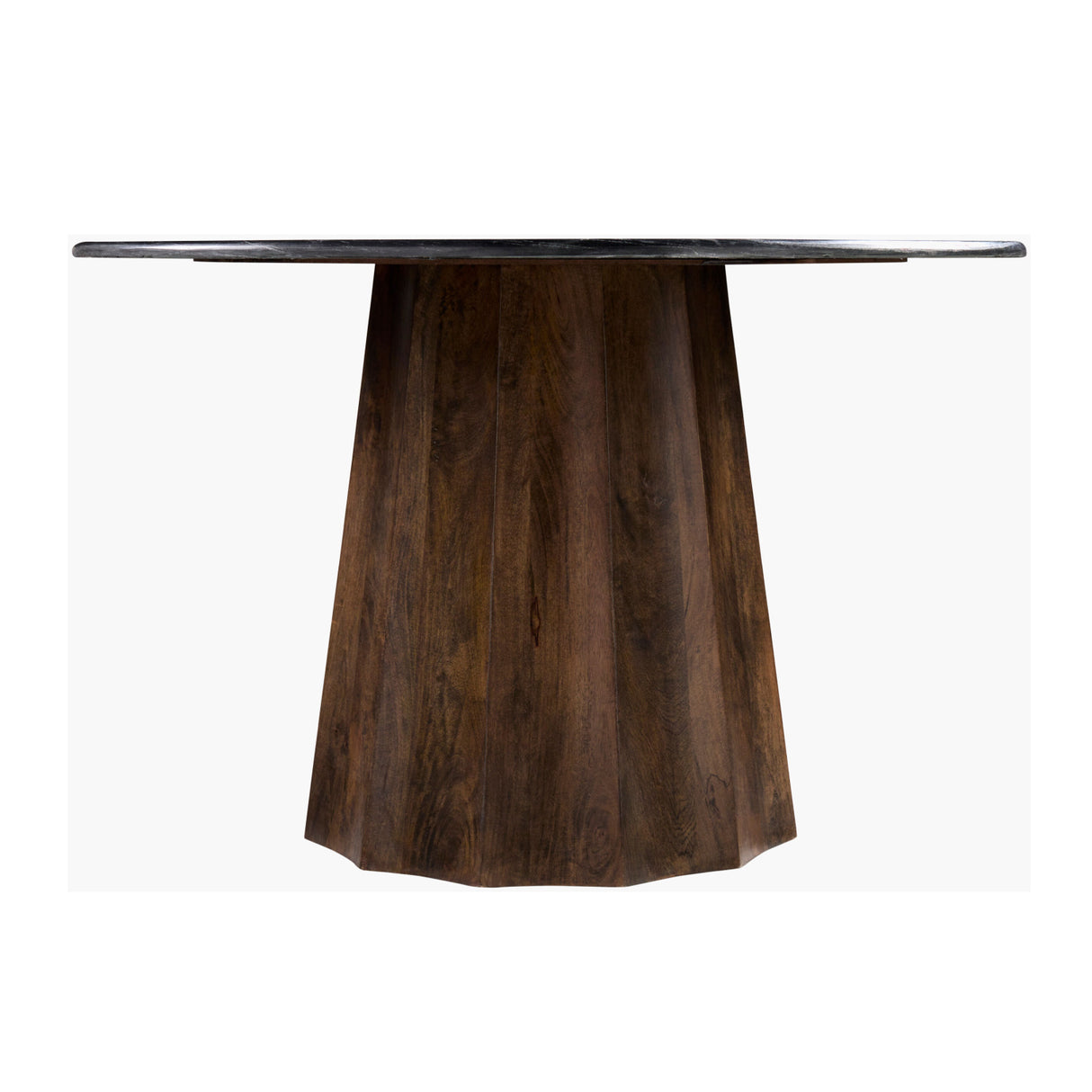 Modern European furniture - Black Marble Round Dining Table - www.oroa.com | Oroa.com