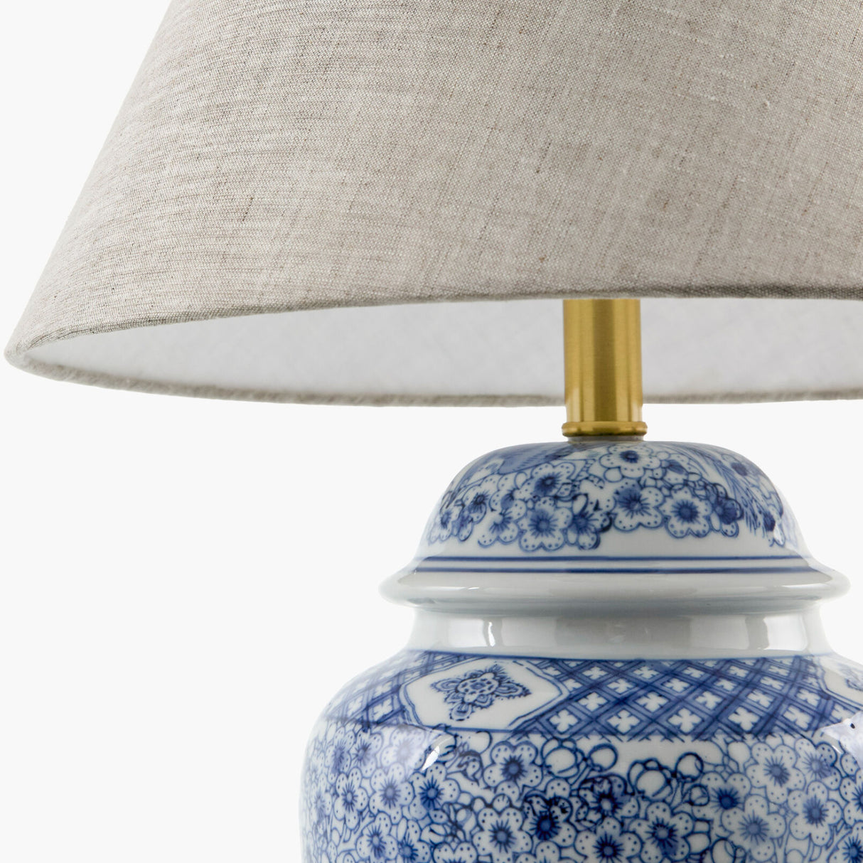 Modern European furniture - Floral Print Ceramic Table Lamp - www.oroa.com | Oroa.com