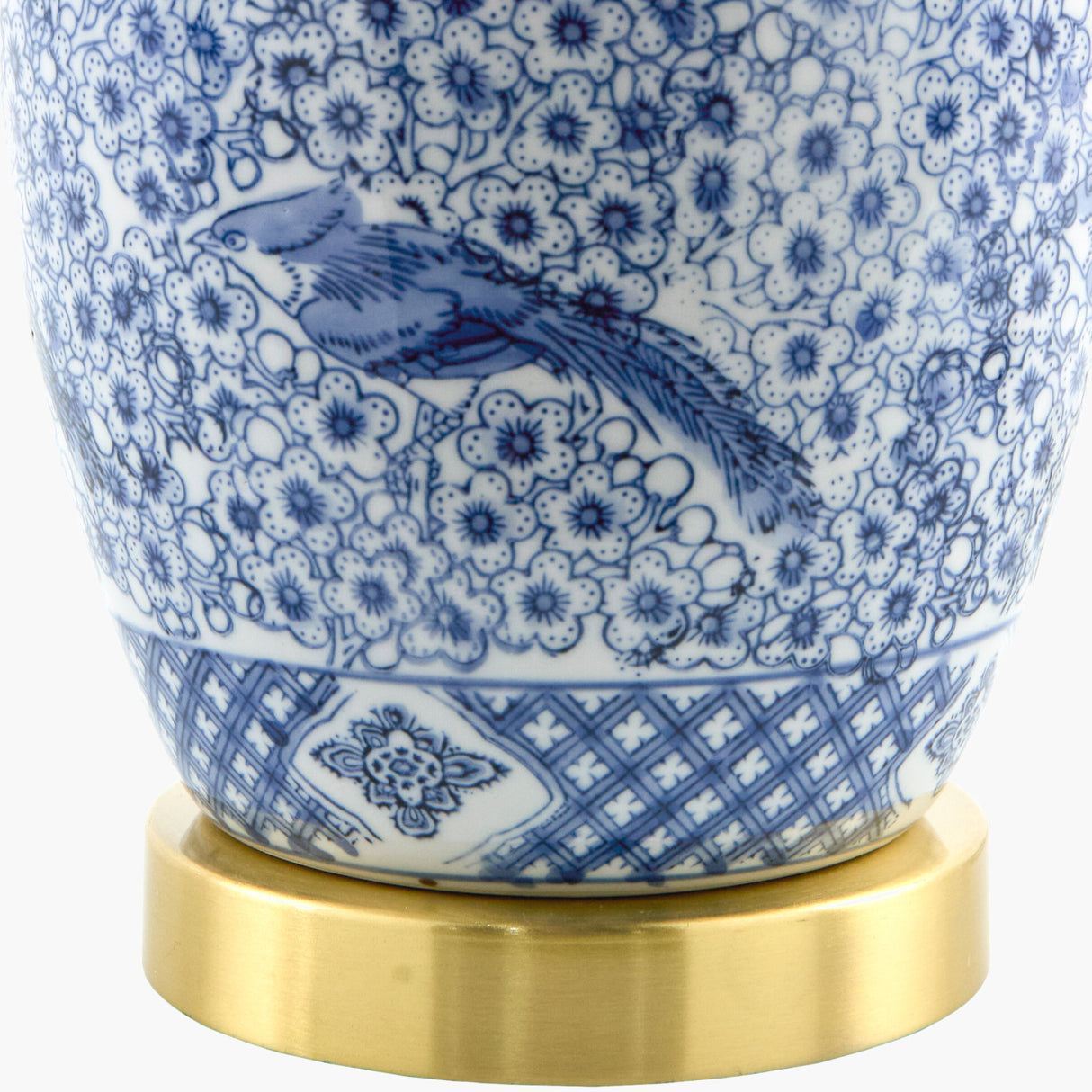 Modern European furniture - Floral Print Ceramic Table Lamp - www.oroa.com | Oroa.com