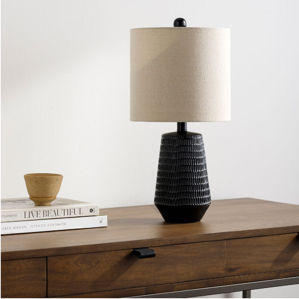 Modern European furniture - Organic-Carved Base Table Lamp - www.oroa.com | Oroa.com