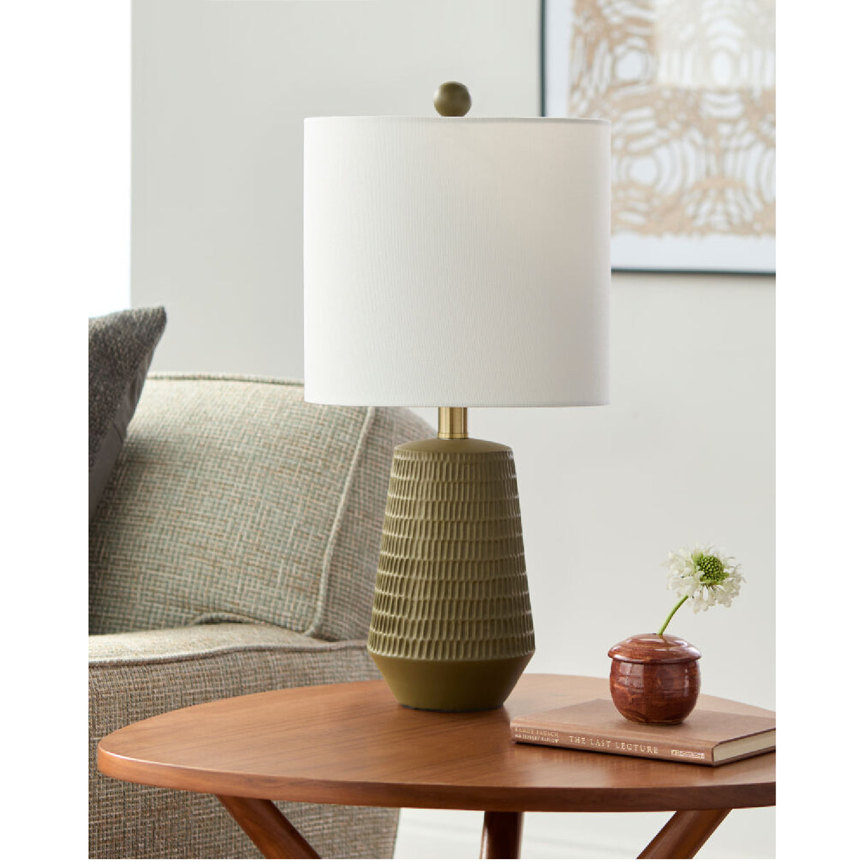 Modern European furniture - Organic-Carved Base Table Lamp - www.oroa.com | Oroa.com