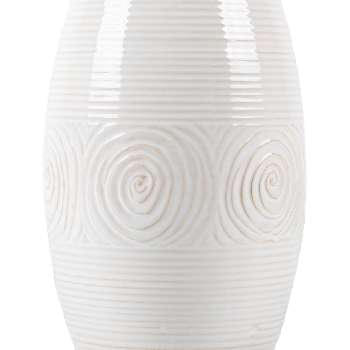 Modern European furniture - White Linen Ceramic Table Lamp - www.oroa.com | Oroa.com