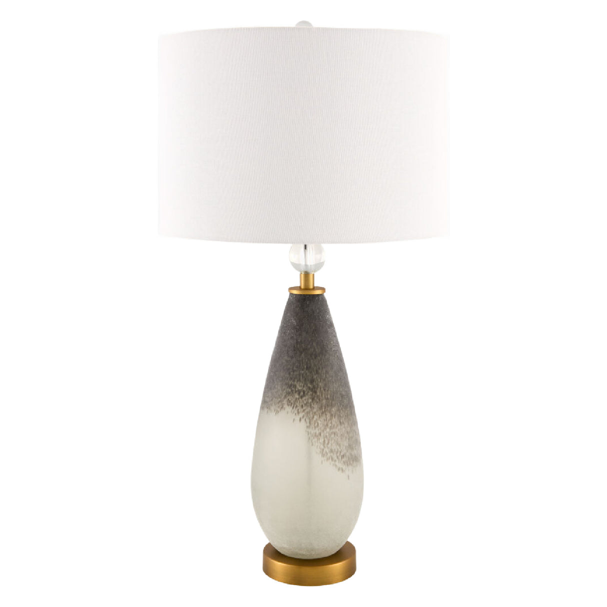 Modern European furniture - Frosted Black Glass Table Lamp - www.oroa.com | Oroa.com