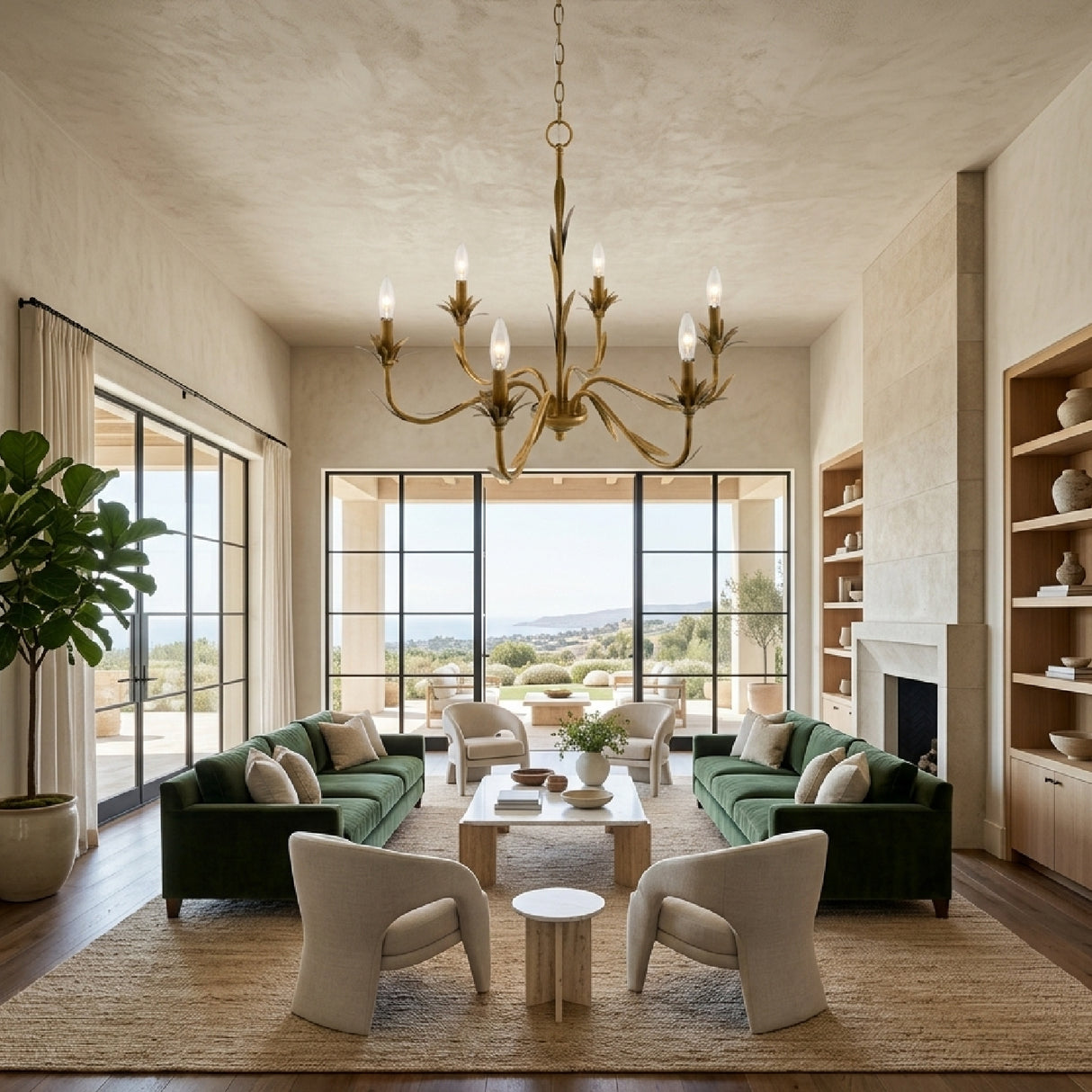 Modern European furniture - Flower-Inspired 6-Light Chandelier - www.oroa.com | Oroa.com