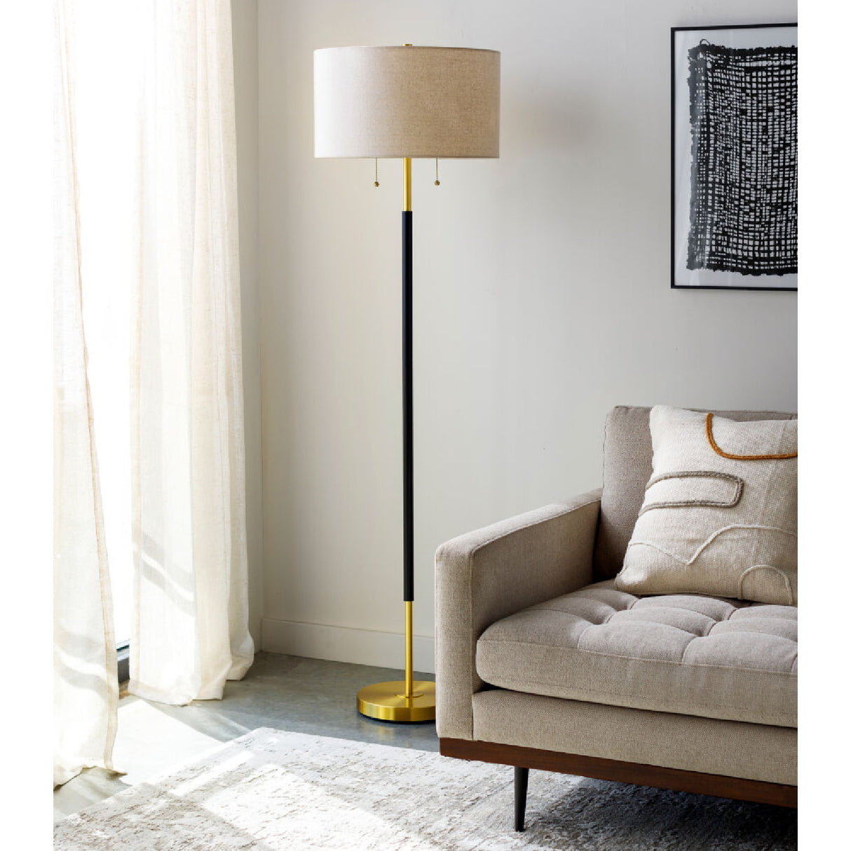 Modern European furniture - Gray Viscose Blend Carpet - www.oroa.com | Oroa.com