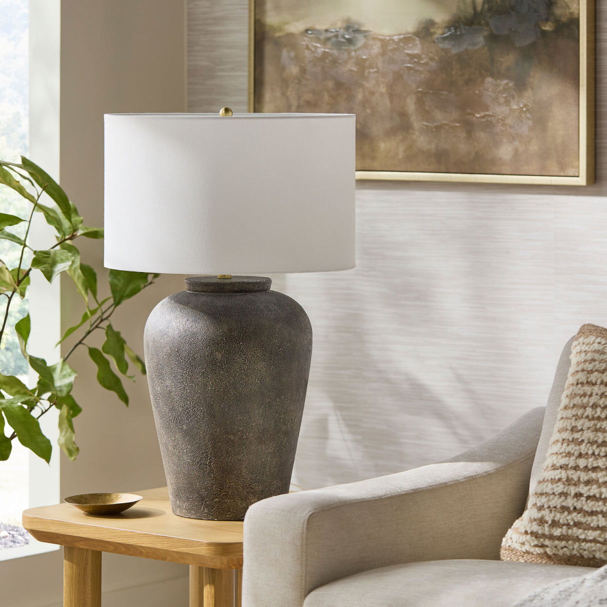 Modern European furniture - Painted Ceramic Accent Table Lamp - www.oroa.com | Oroa.com