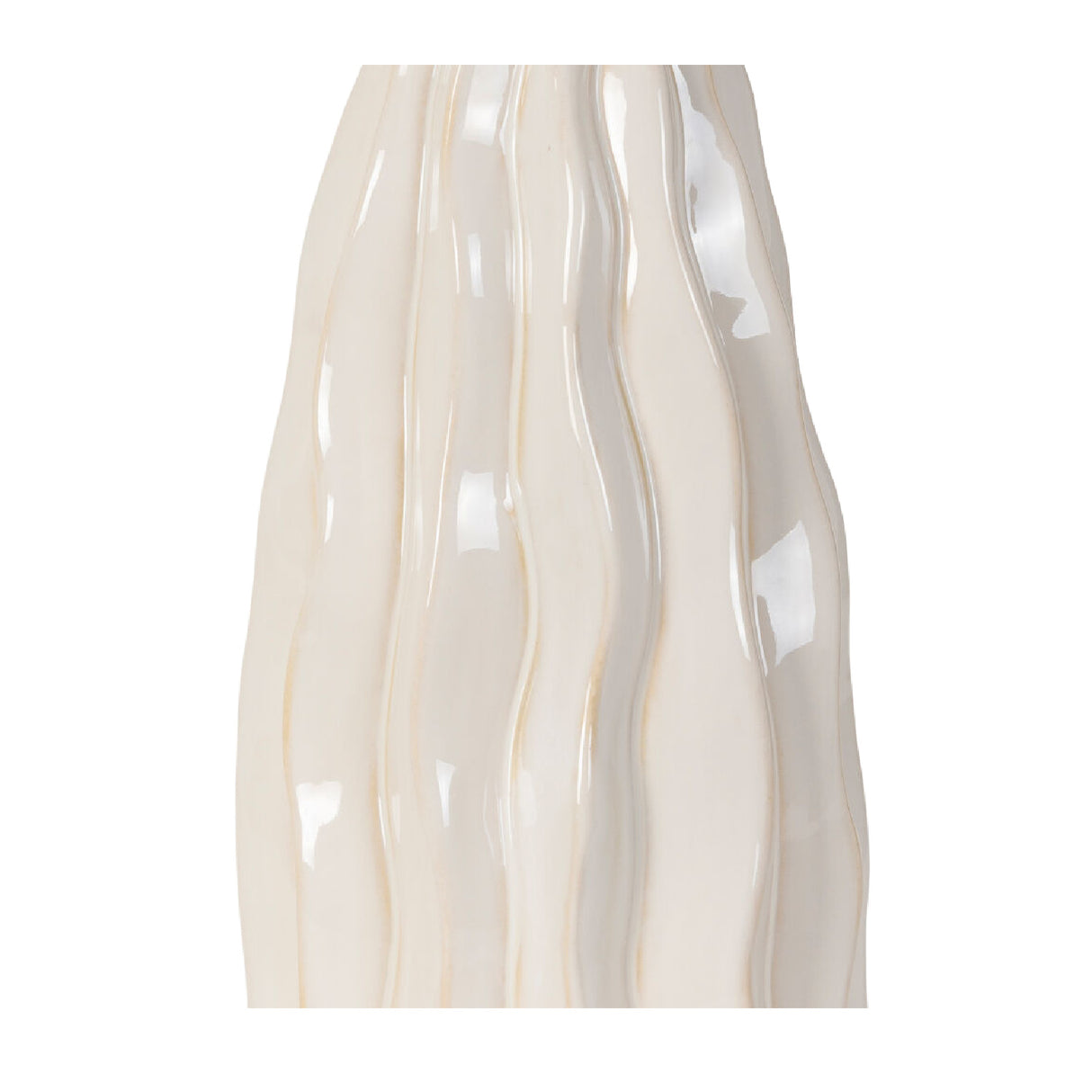 Modern European furniture - Wavy White Ceramic Table Lamp - www.oroa.com | Oroa.com