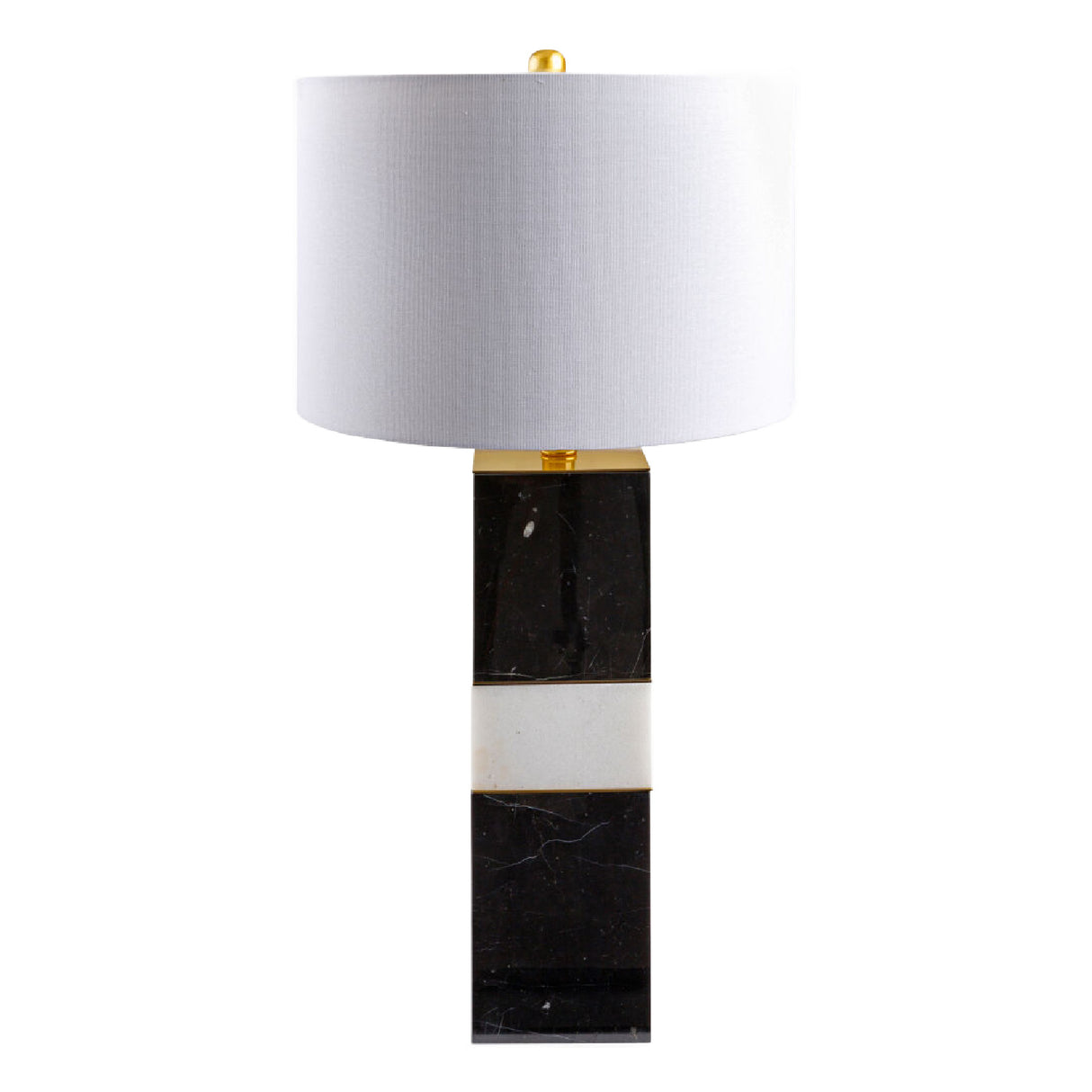 Modern European furniture - Black & White Marble Table Lamp - www.oroa.com | Oroa.com