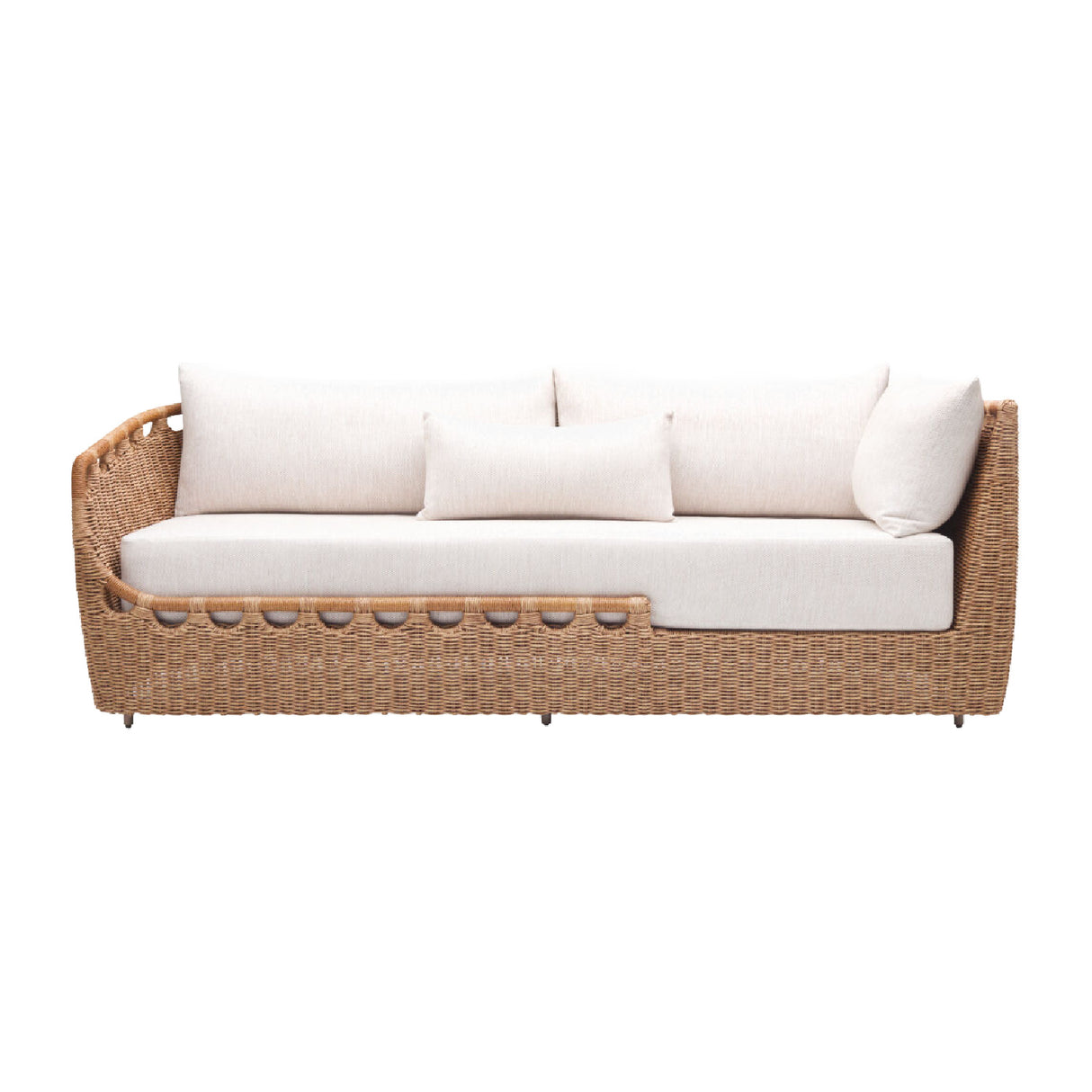 Modern European furniture - Hand-Woven Wicker Outdoor Sectional Sofa - www.oroa.com | Oroa.com