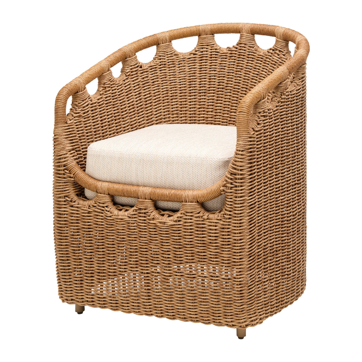 Modern European furniture - Hand-Woven Wicker Outdoor Dining Chair - www.oroa.com | Oroa.com