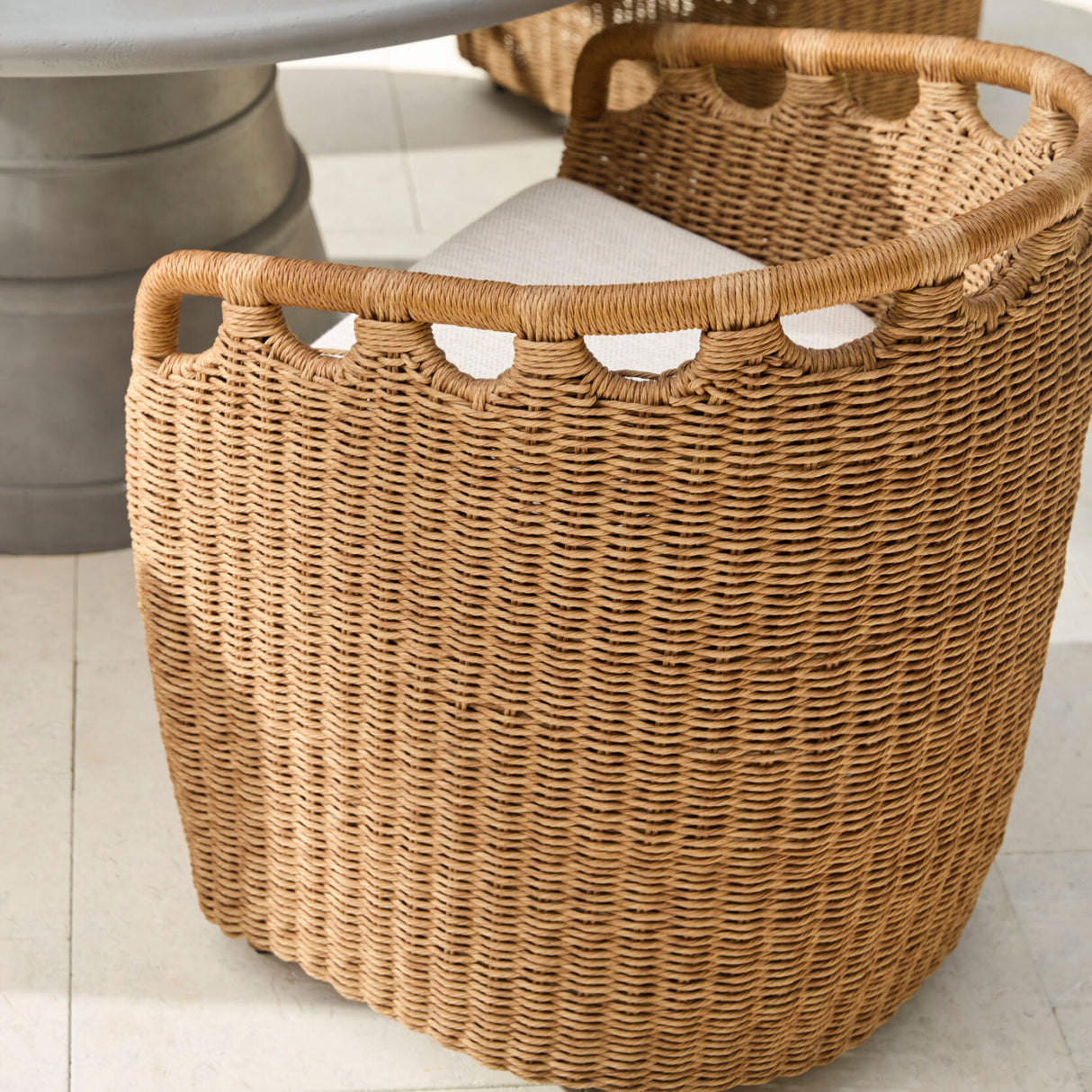 Modern European furniture - Hand-Woven Wicker Outdoor Dining Chair - www.oroa.com | Oroa.com