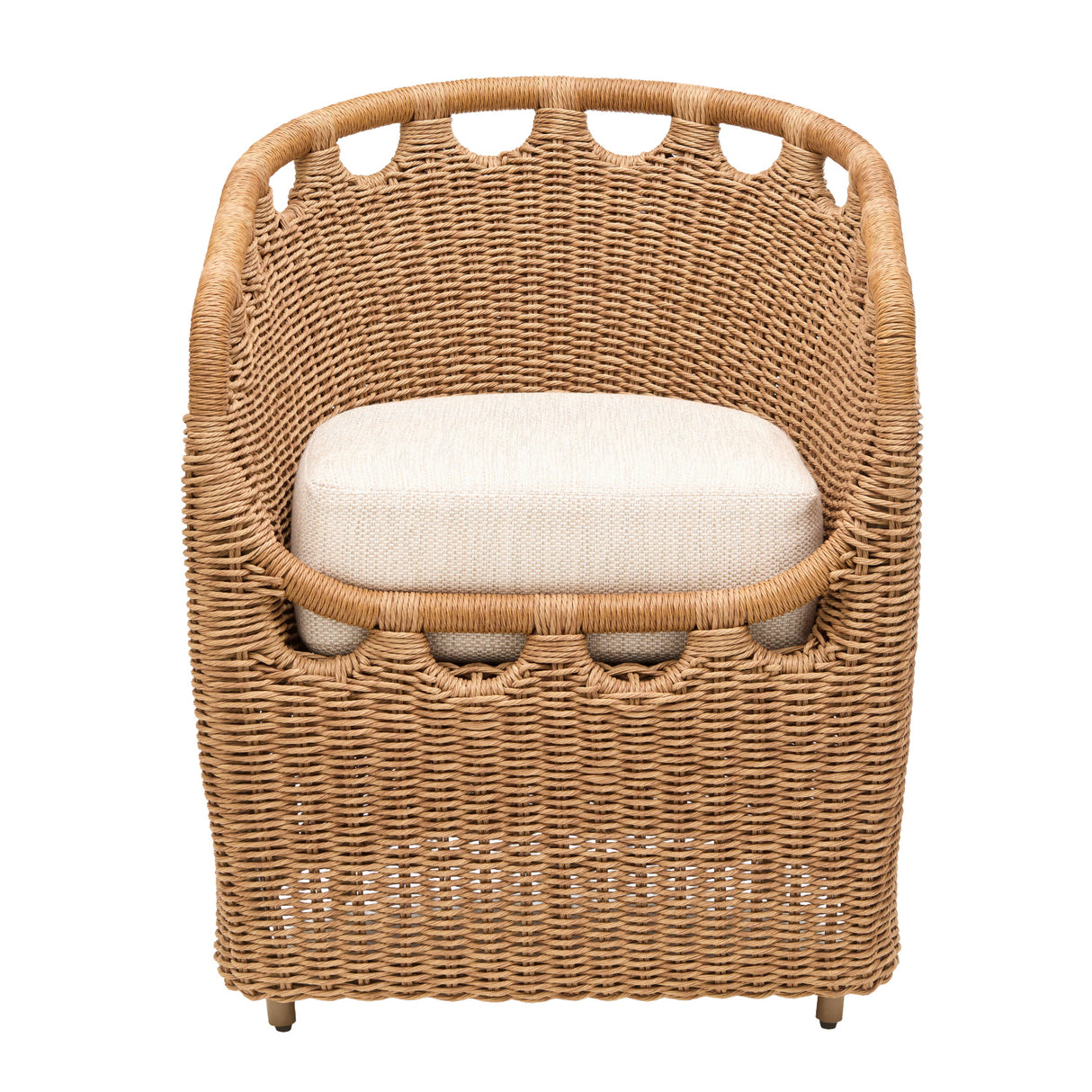 Modern European furniture - Hand-Woven Wicker Outdoor Dining Chair - www.oroa.com | Oroa.com