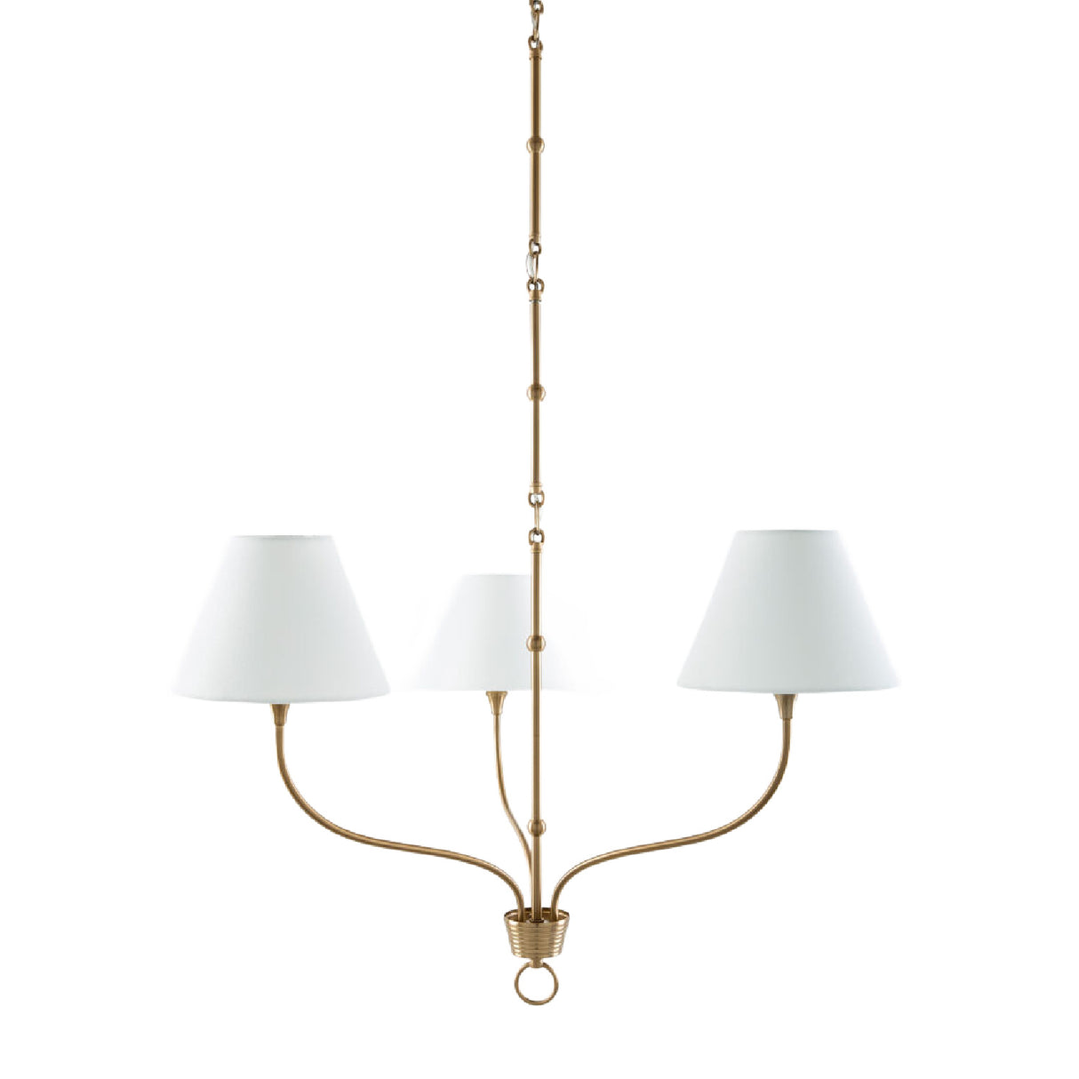 Modern European furniture - Copper-Armed 3-Light Chandelier - www.oroa.com | Oroa.com