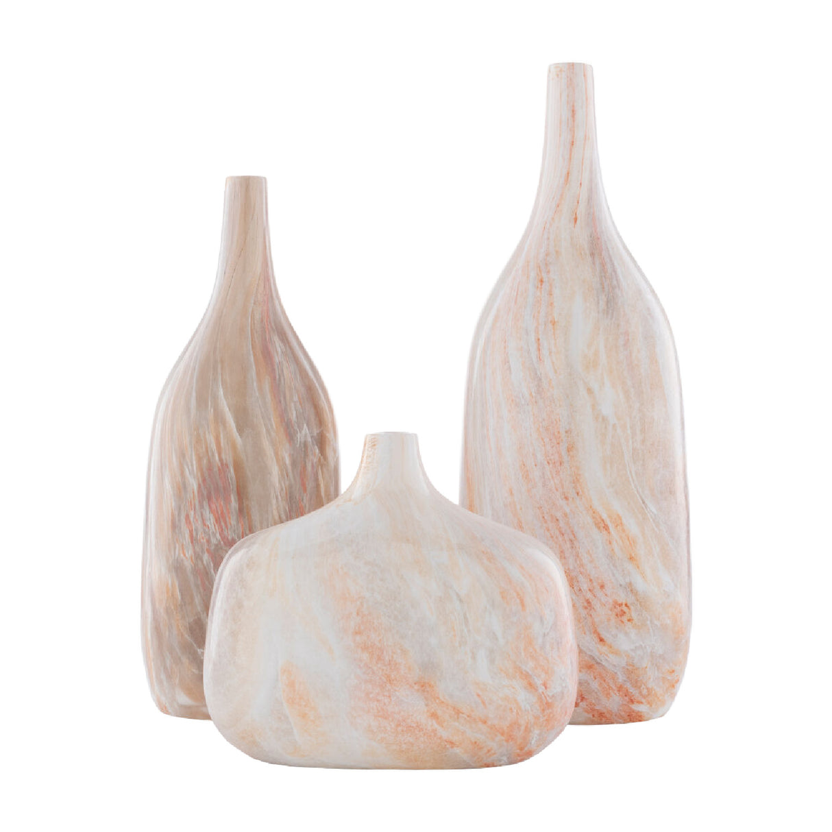 Modern European furniture - Marbled Ceramic Outdoor Vases (3) - www.oroa.com | Oroa.com