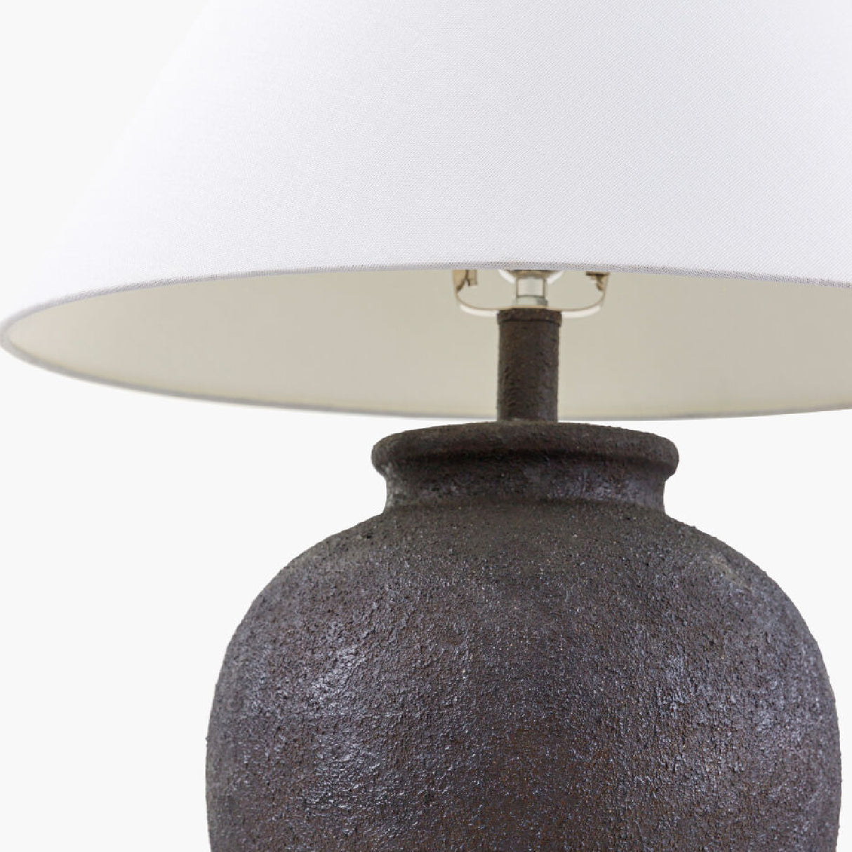 Modern European furniture - Ceramic White Linen Table Lamp - www.oroa.com | Oroa.com