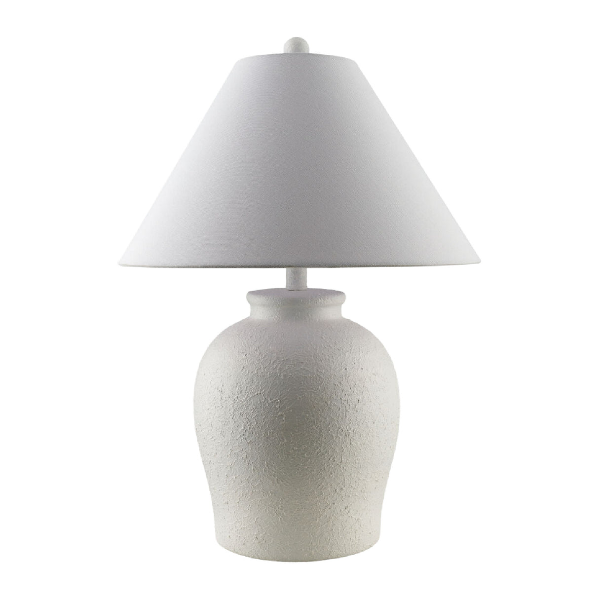 Modern European furniture - Ceramic White Linen Table Lamp - www.oroa.com | Oroa.com