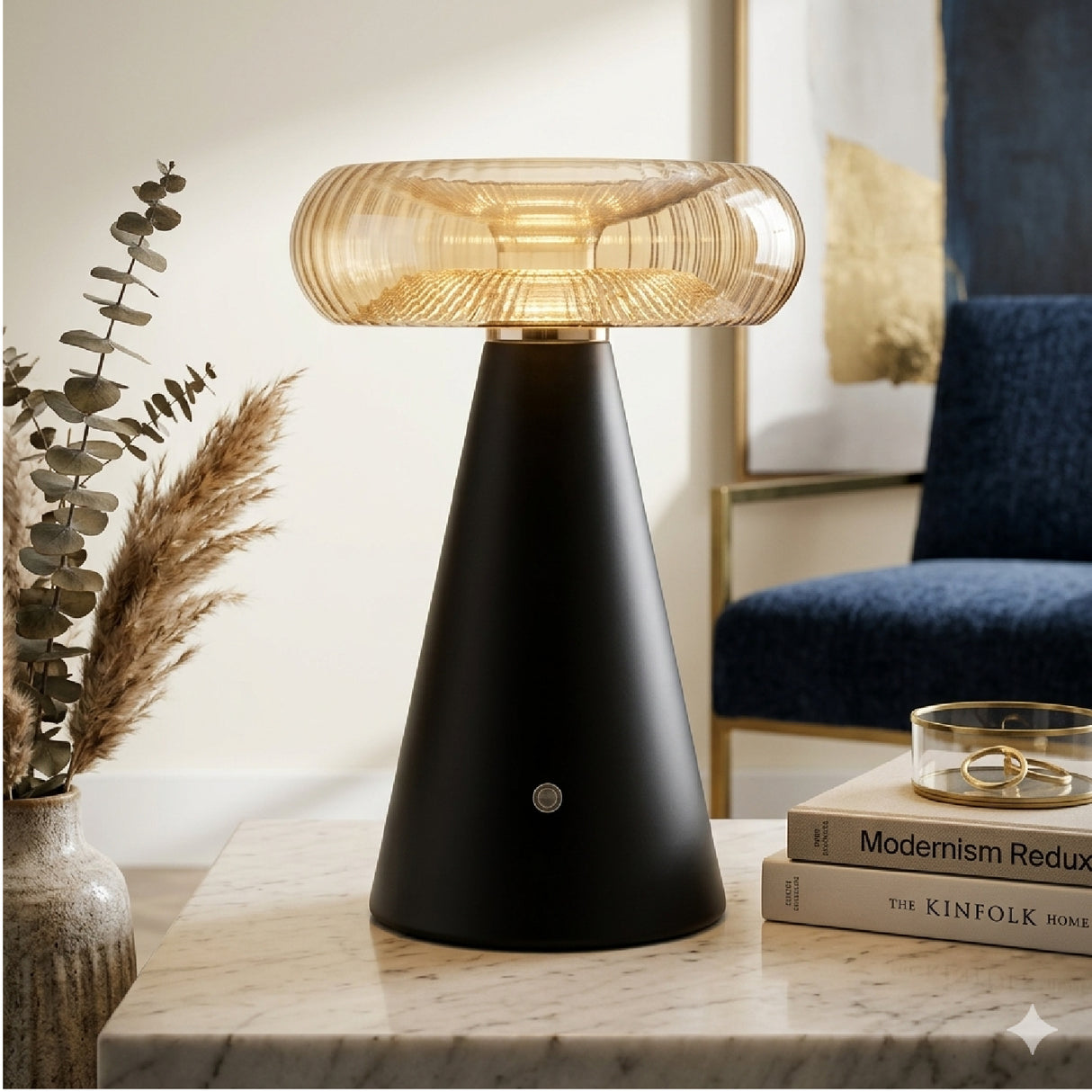 Modern European furniture - Champagne Glass Accent Table Lamp - www.oroa.com | Oroa.com