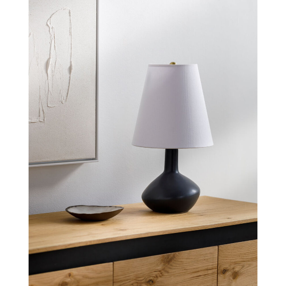 Modern European furniture - Tall Linen Shade Table Lamp - www.oroa.com | Oroa.com