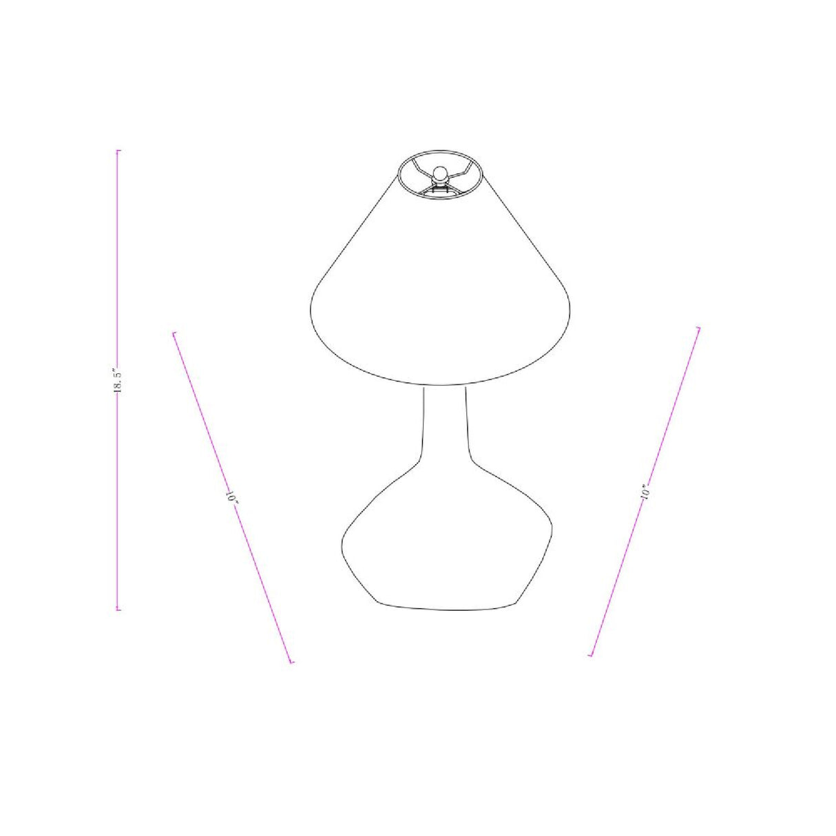 Modern European furniture - Tall Linen Shade Table Lamp - www.oroa.com | Oroa.com