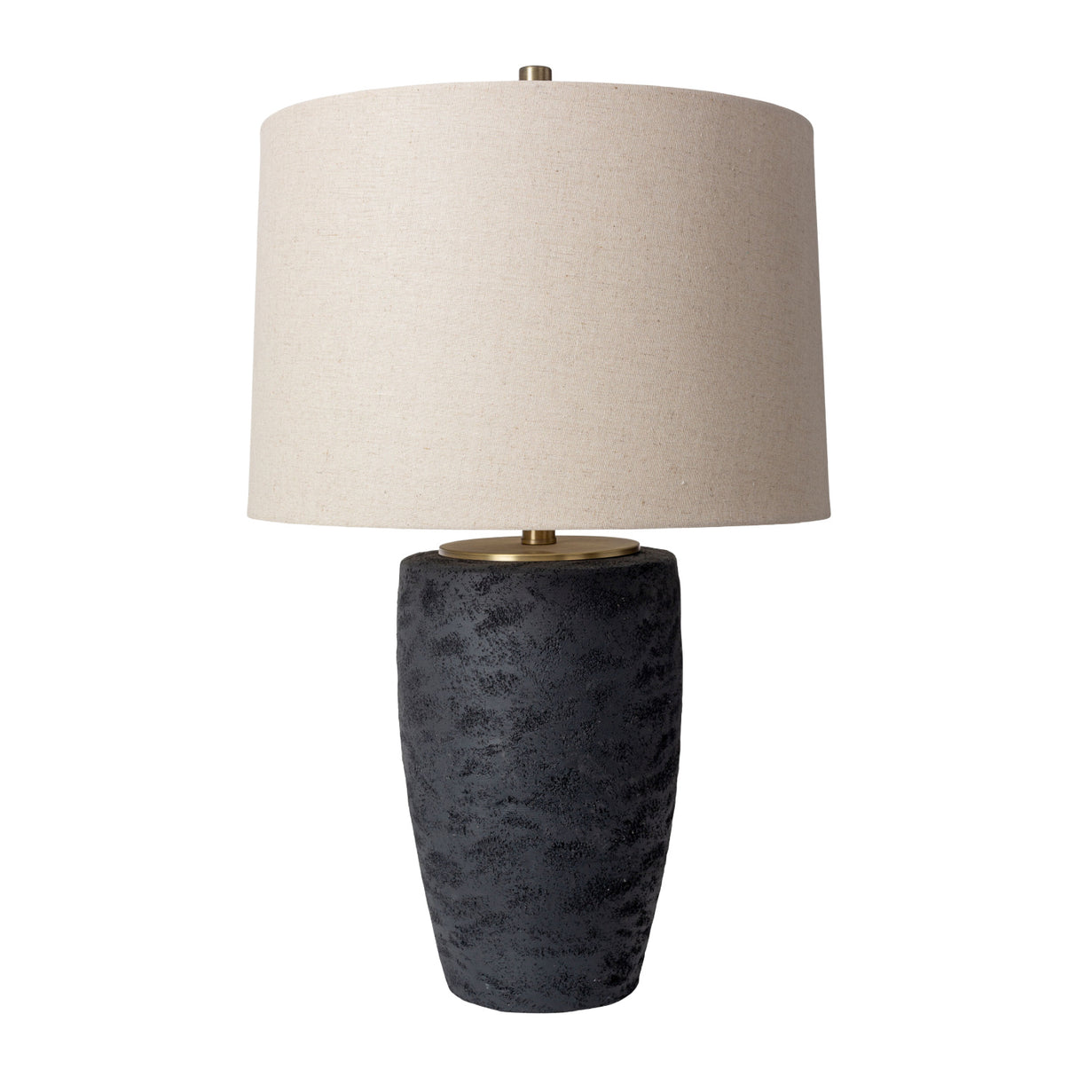 Modern European furniture - Black Textured Base Table Lamp - www.oroa.com | Oroa.com
