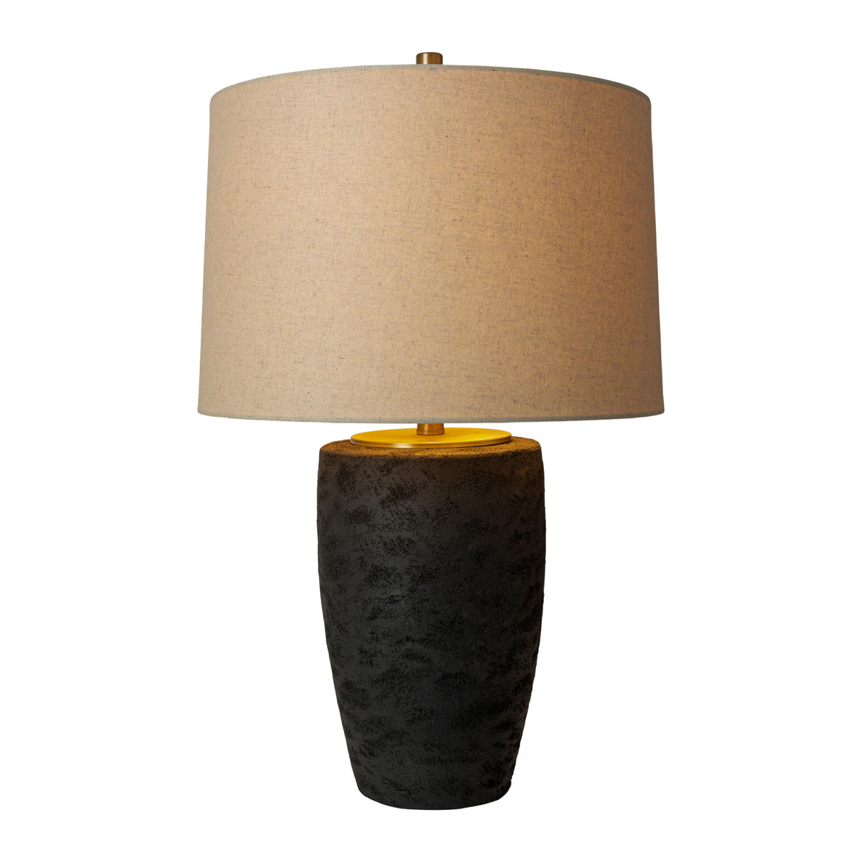 Modern European furniture - Black Textured Base Table Lamp - www.oroa.com | Oroa.com