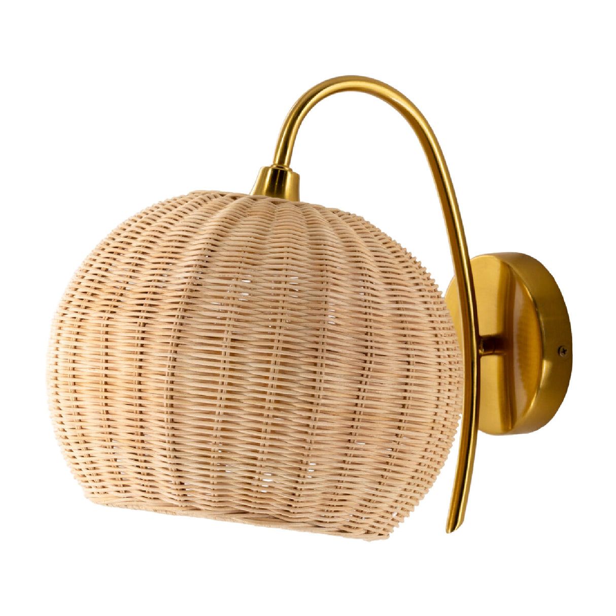 Modern European furniture - Round Rattan Wall Lamp - www.oroa.com | Oroa.com