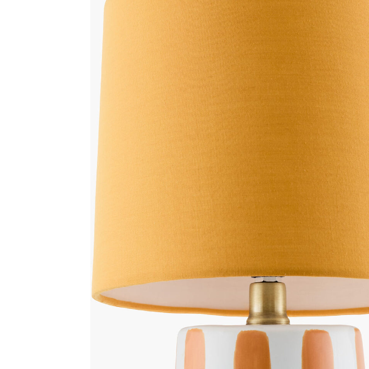 Modern European furniture - Striped Ceramic Linen Table Lamp - www.oroa.com | Oroa.com