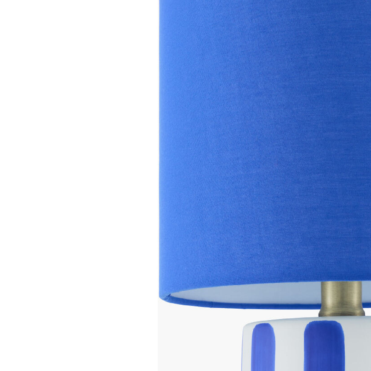 Modern European furniture - Striped Ceramic Linen Table Lamp - www.oroa.com | Oroa.com