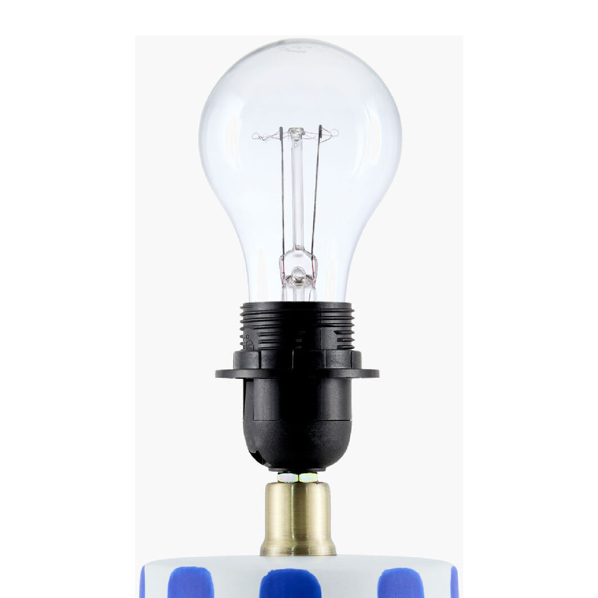 Modern European furniture - Striped Ceramic Linen Table Lamp - www.oroa.com | Oroa.com