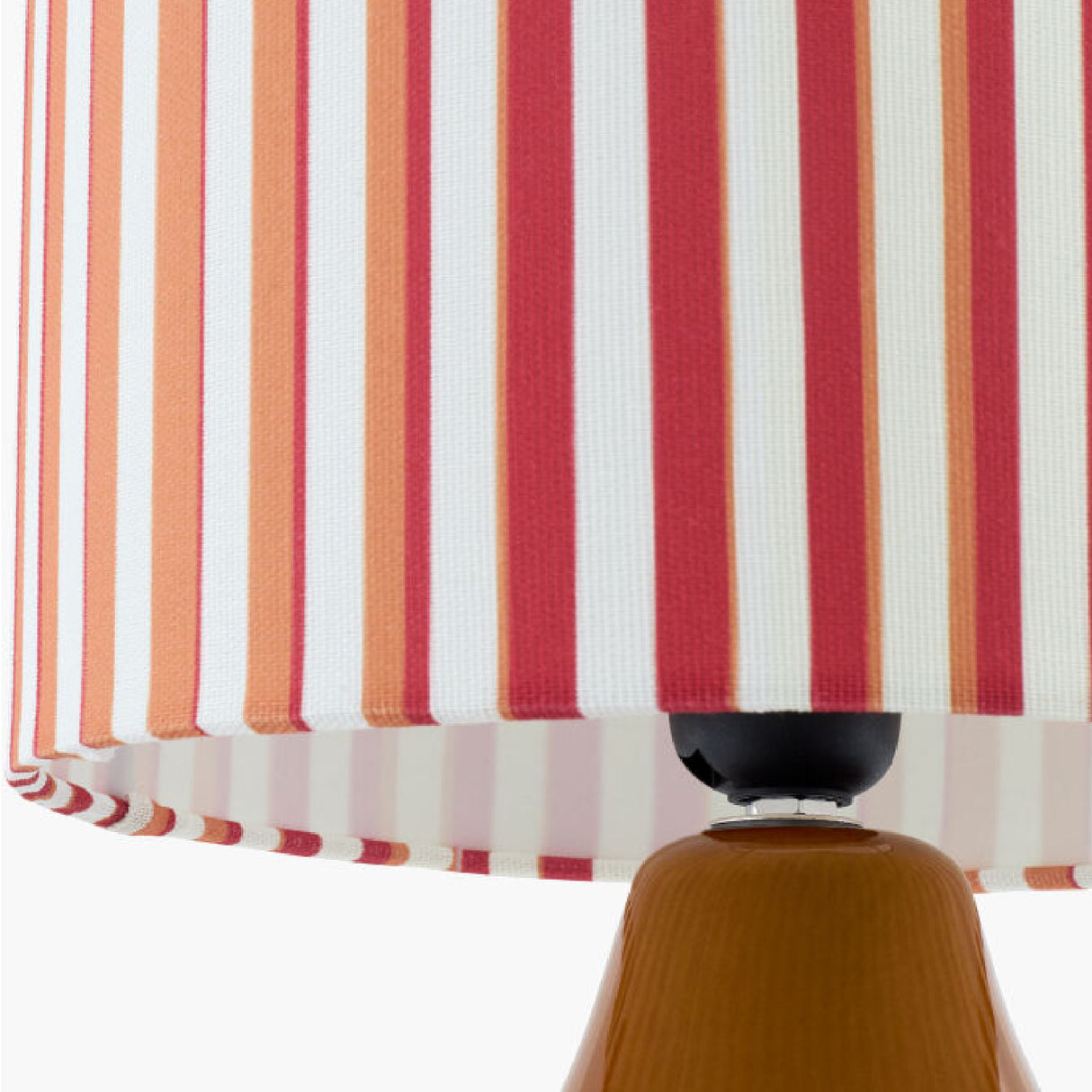 Modern European furniture - Striped Linen Ceramic Table Lamp - www.oroa.com | Oroa.com