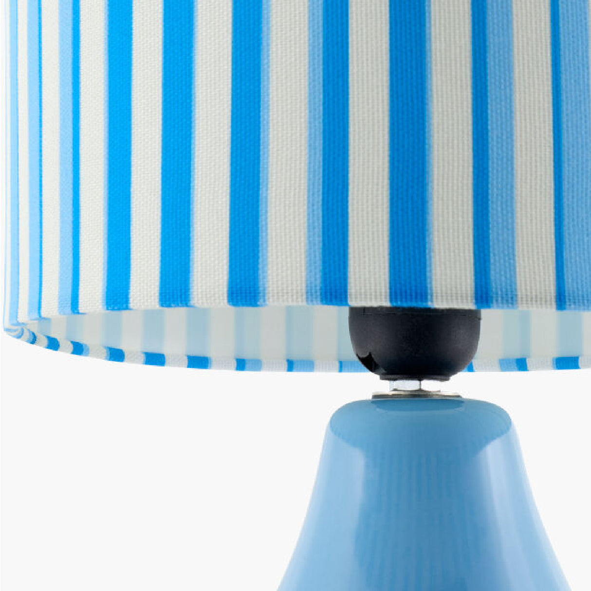 Modern European furniture - Striped Linen Ceramic Table Lamp - www.oroa.com | Oroa.com