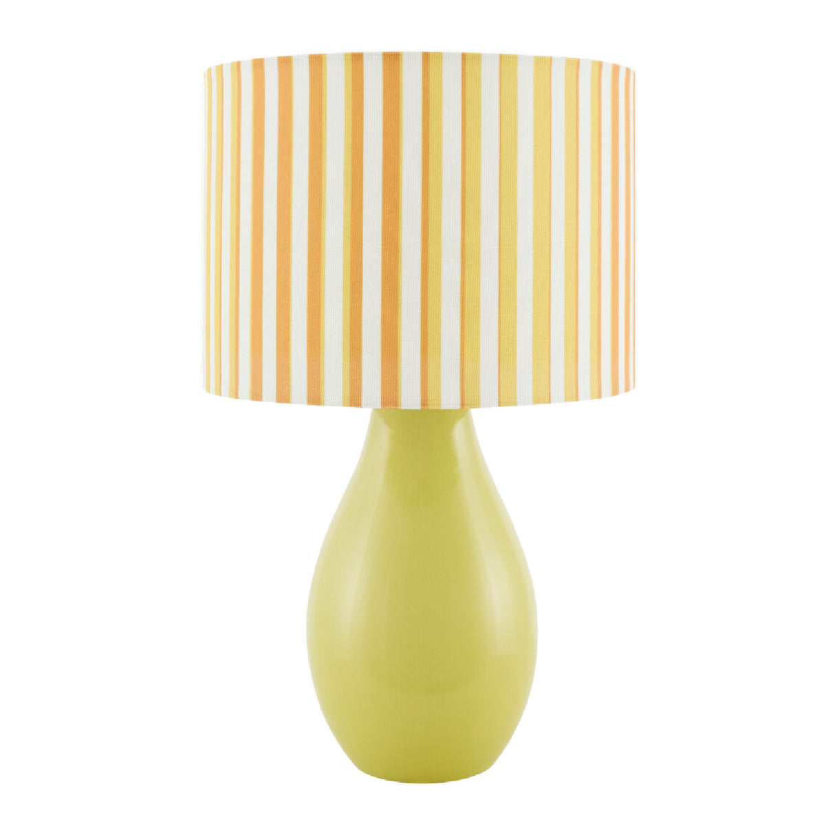 Modern European furniture - Striped Linen Ceramic Table Lamp - www.oroa.com | Oroa.com