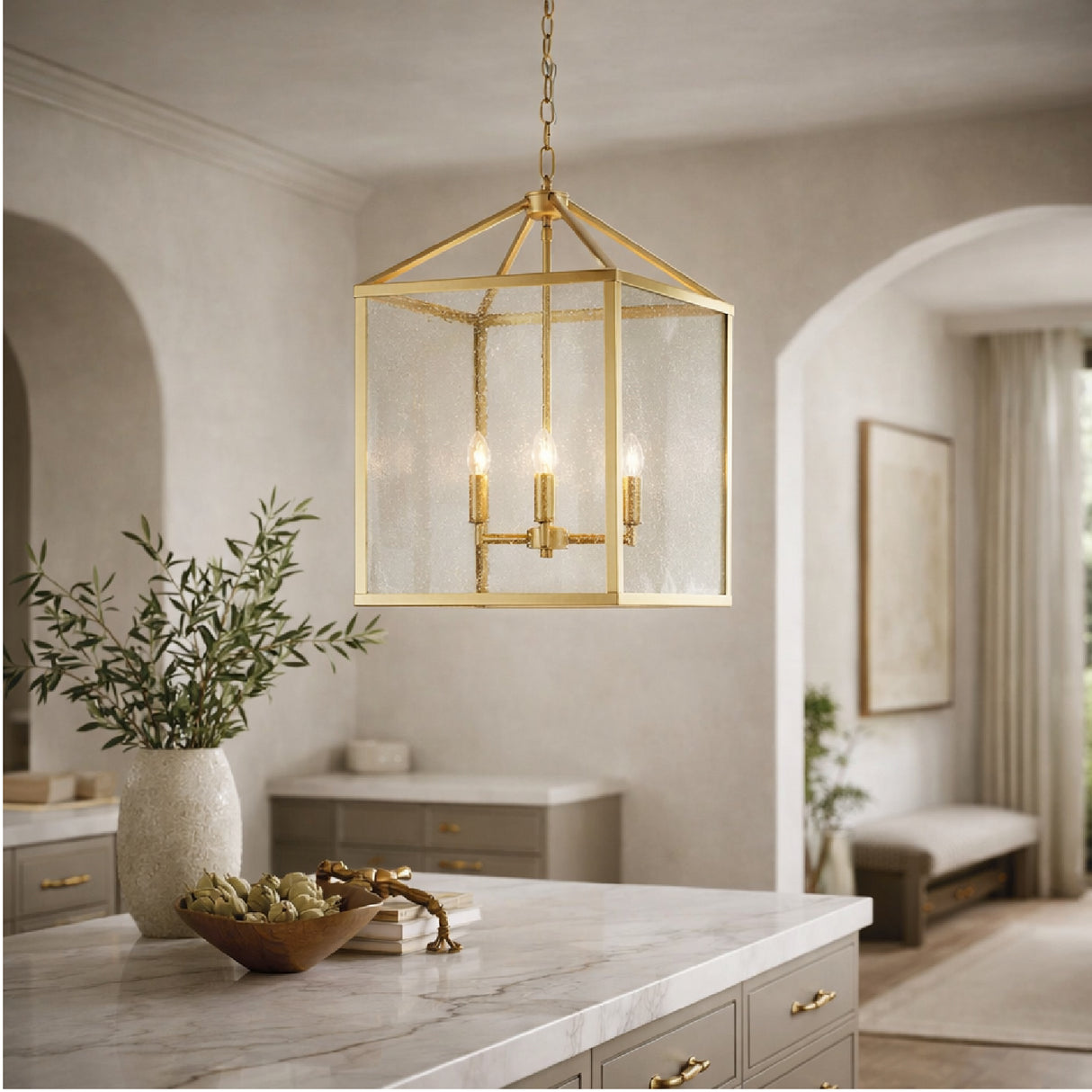 Modern European furniture - Iron-Framed 4-Light Chandelier - www.oroa.com | Oroa.com
