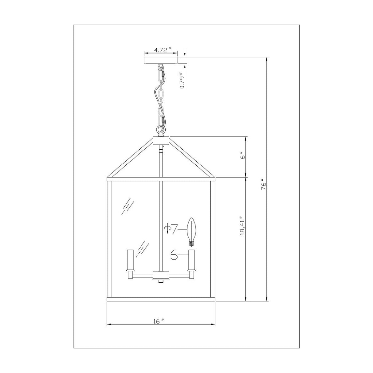 Modern European furniture - Iron-Framed 4-Light Chandelier - www.oroa.com | Oroa.com