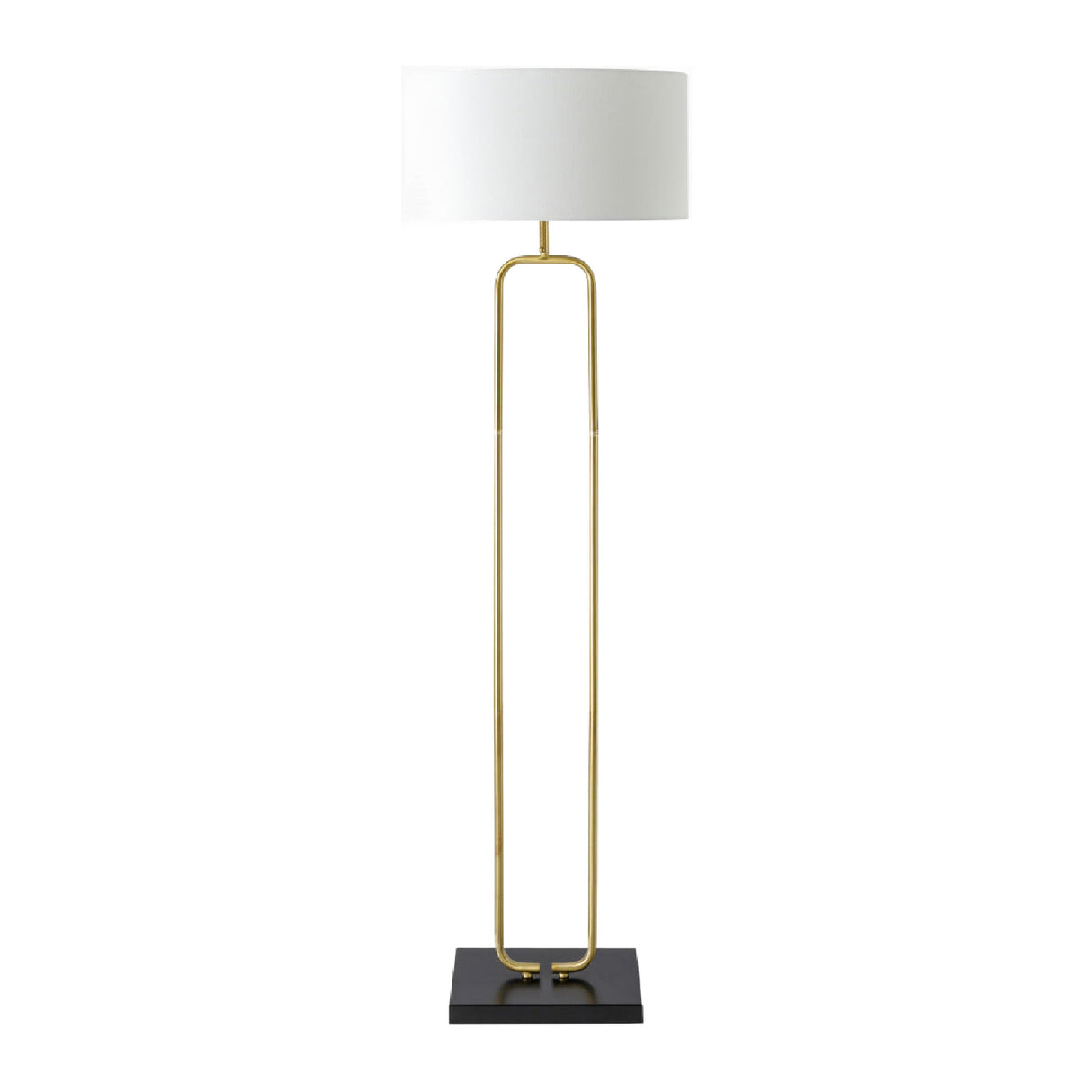 Modern European furniture - White Linen Accent Floor Lamp - www.oroa.com | Oroa.com
