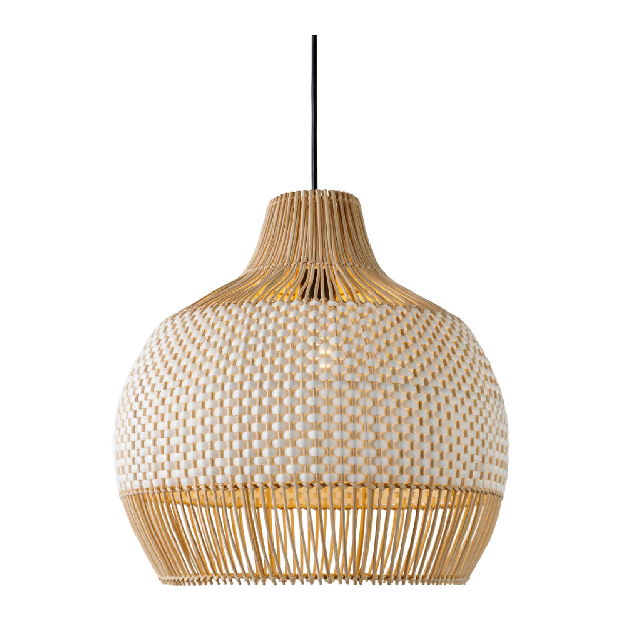Modern European furniture - Two-Toned Braided Rattan Pendant Lamp - www.oroa.com | Oroa.com
