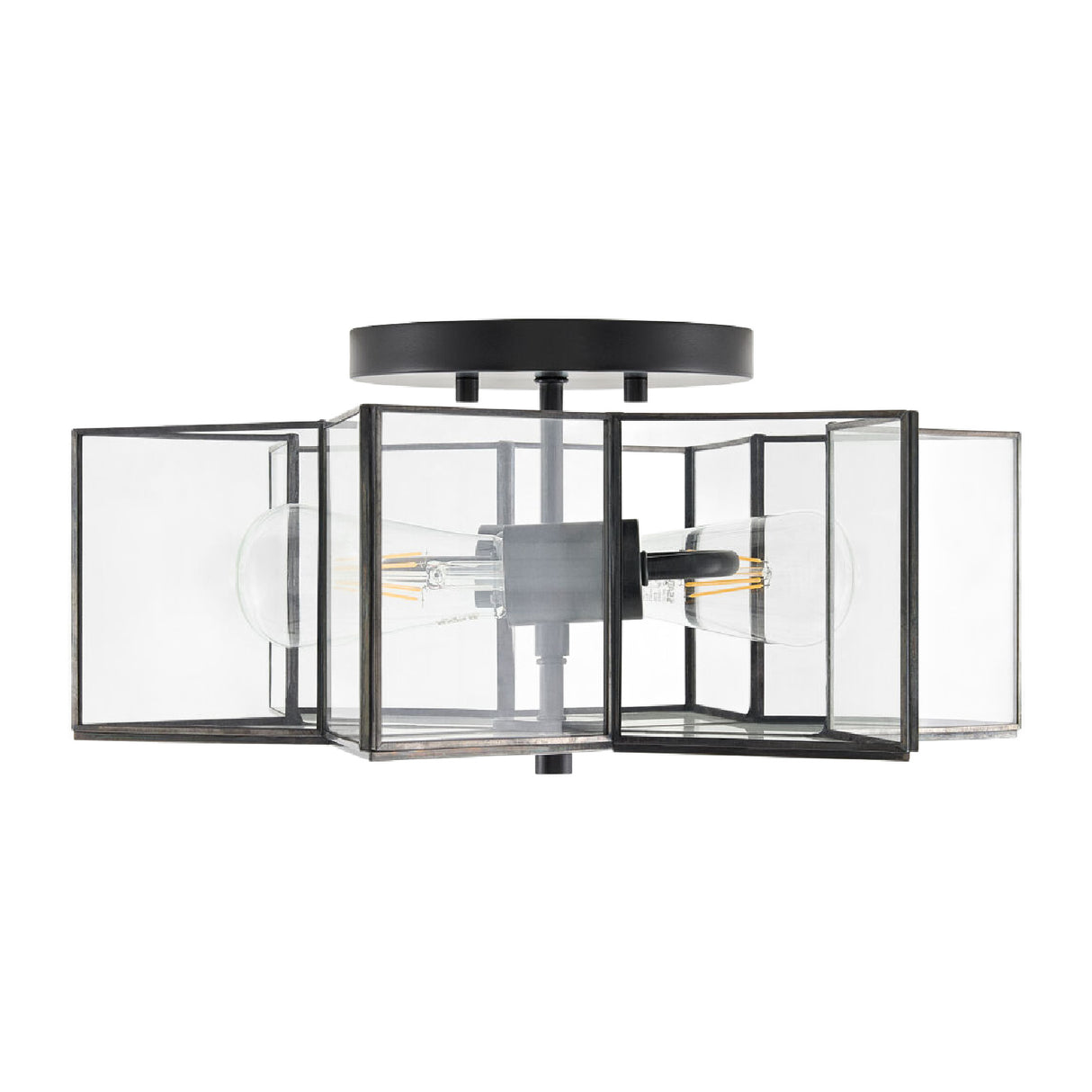 Modern European furniture - Iron-Framed Glass Ceiling Lamp - www.oroa.com | Oroa.com