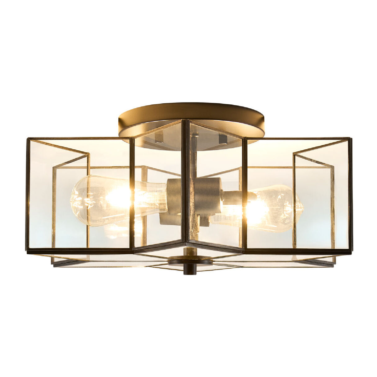 Modern European furniture - Iron-Framed Glass Ceiling Lamp - www.oroa.com | Oroa.com