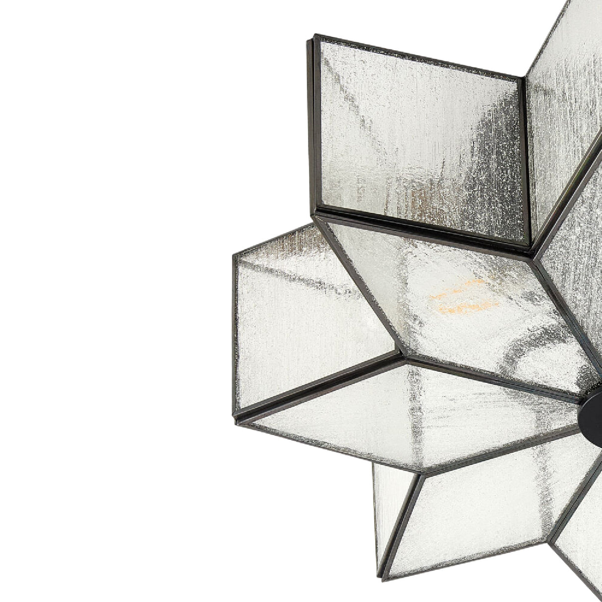 Modern European furniture - Iron-Framed Frosted Glass Ceiling Lamp - www.oroa.com | Oroa.com